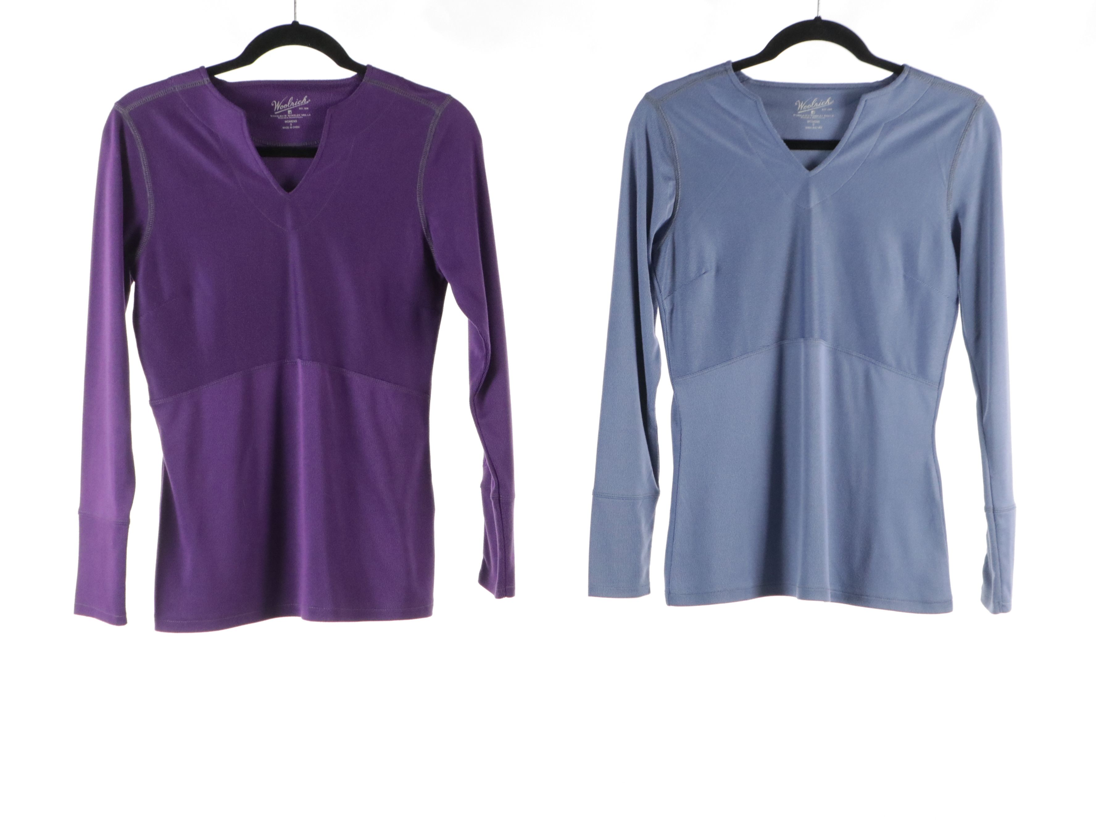 Woolrich and Lauren Ralph Lauren Basic Long Sleeve Tops in Cotton Blends