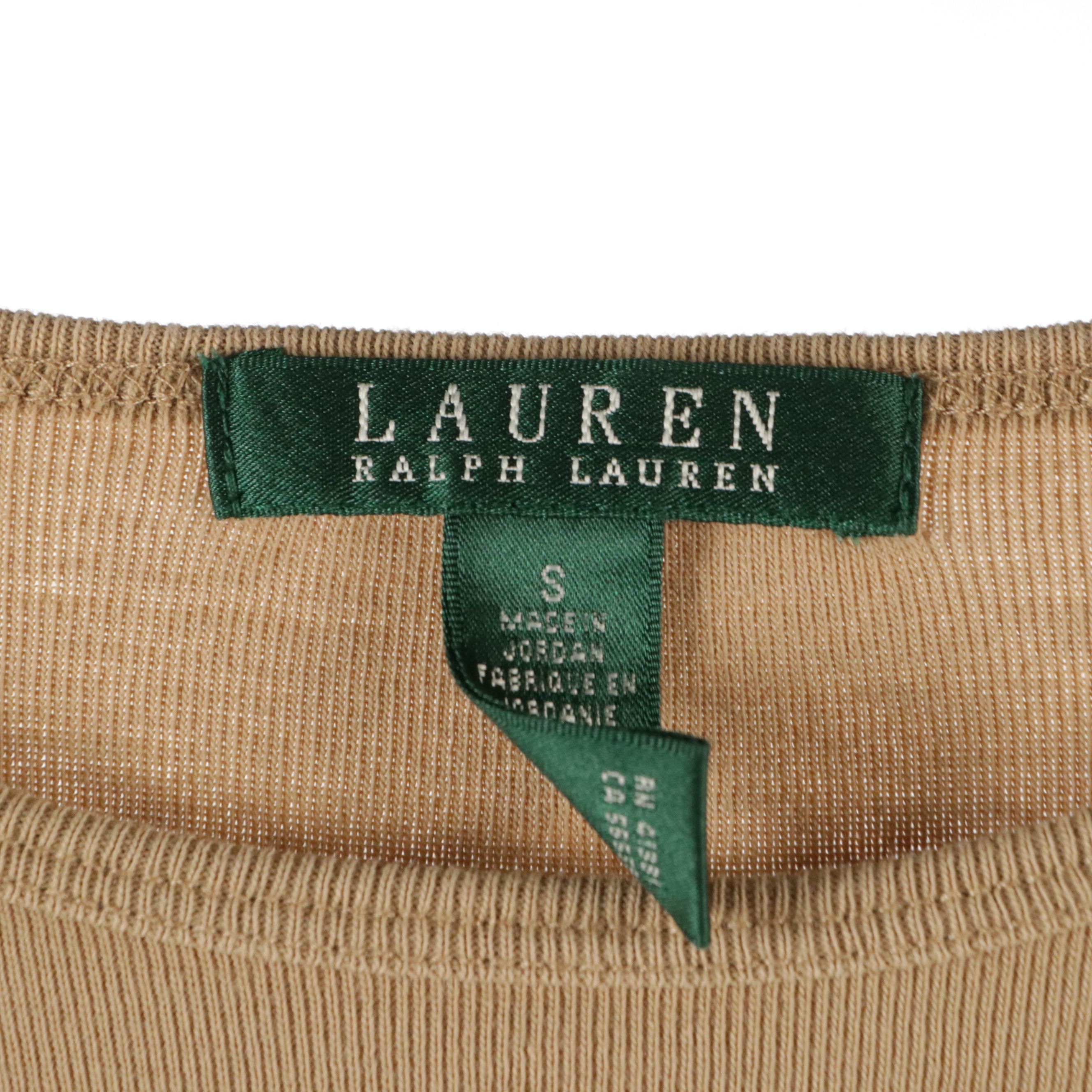 Woolrich and Lauren Ralph Lauren Basic Long Sleeve Tops in Cotton Blends