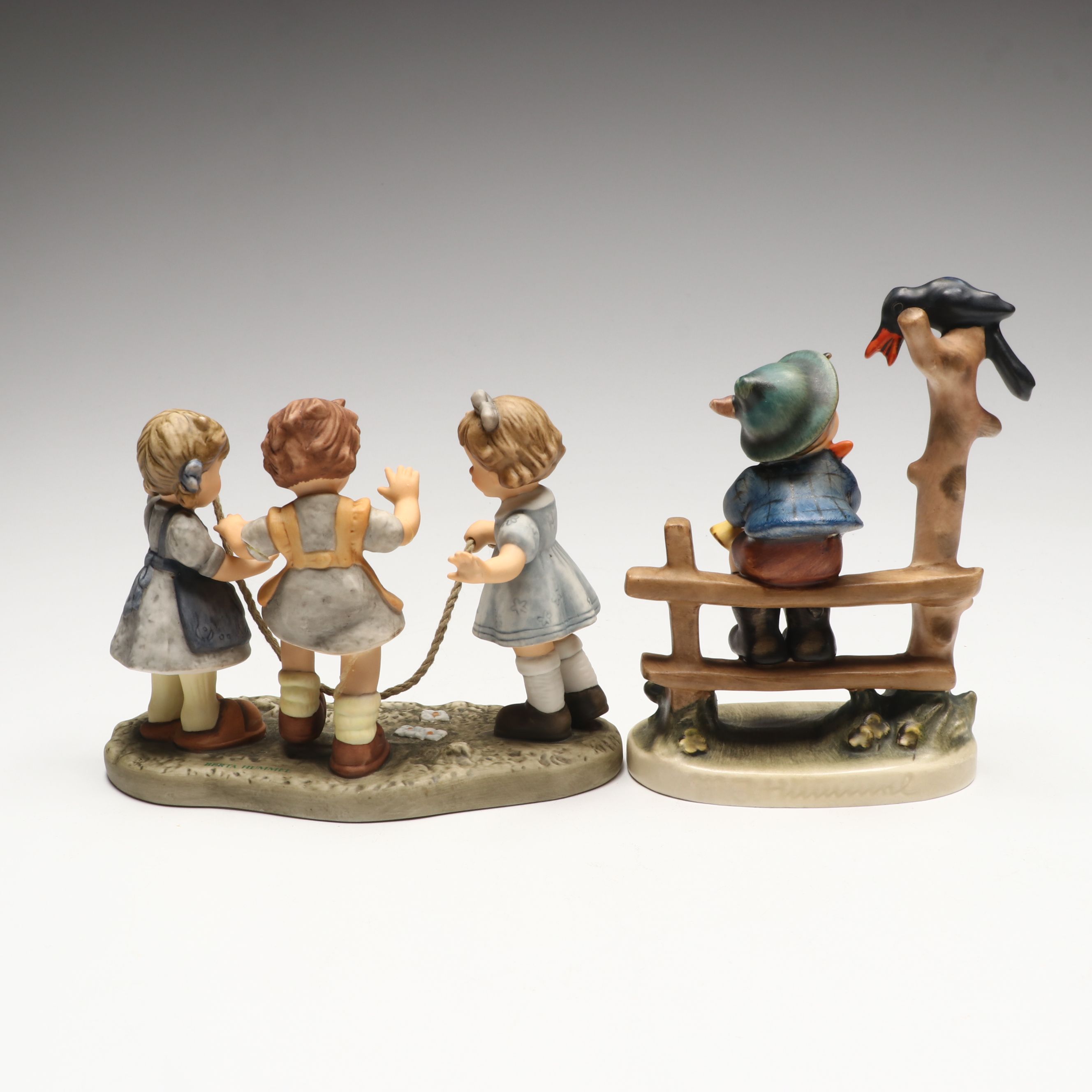 Goebel "Spring Dance" Porcelain Plate with "Jump for Joy" and More Hummels