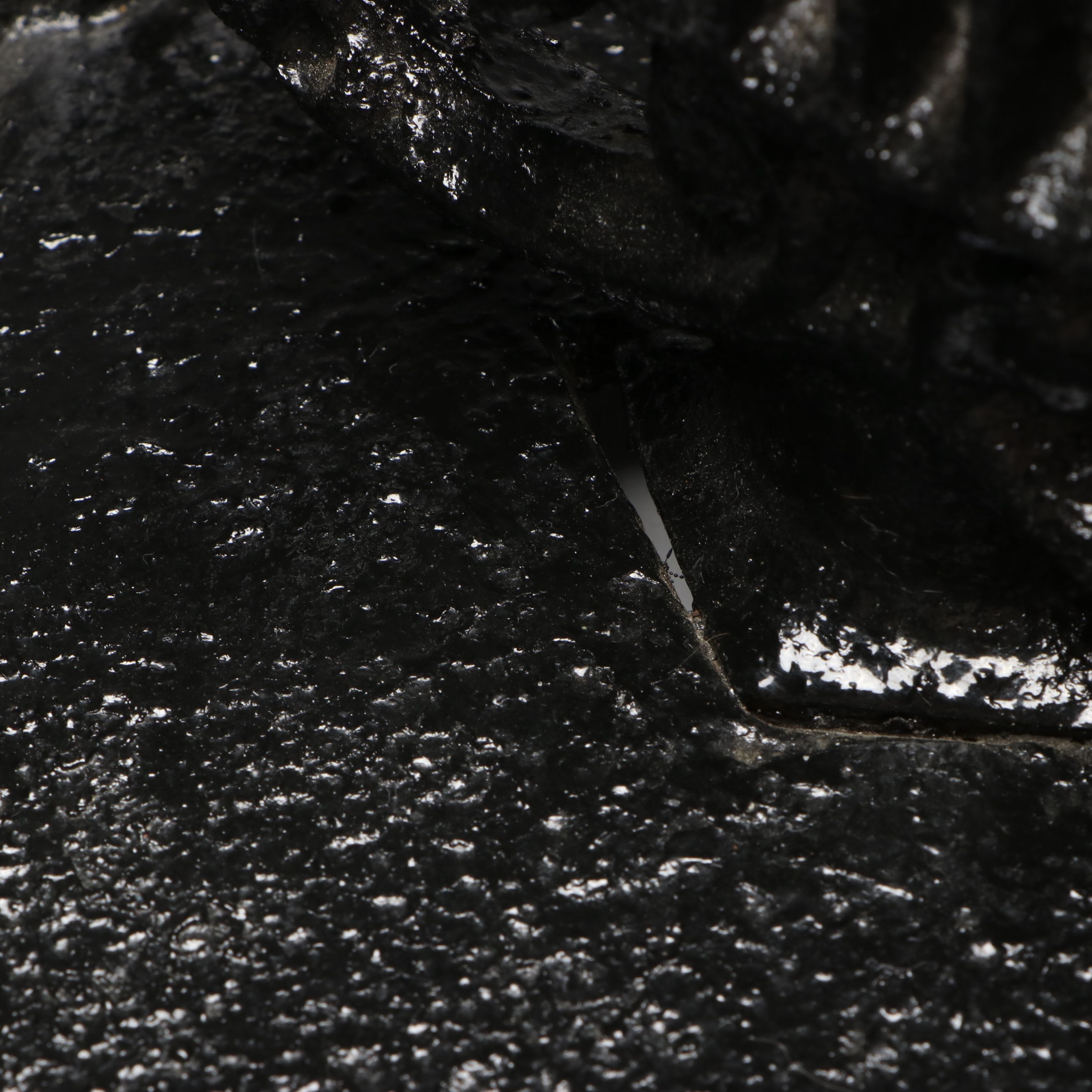 Painted Cast Iron Lyre-Shaped Boot Scraper