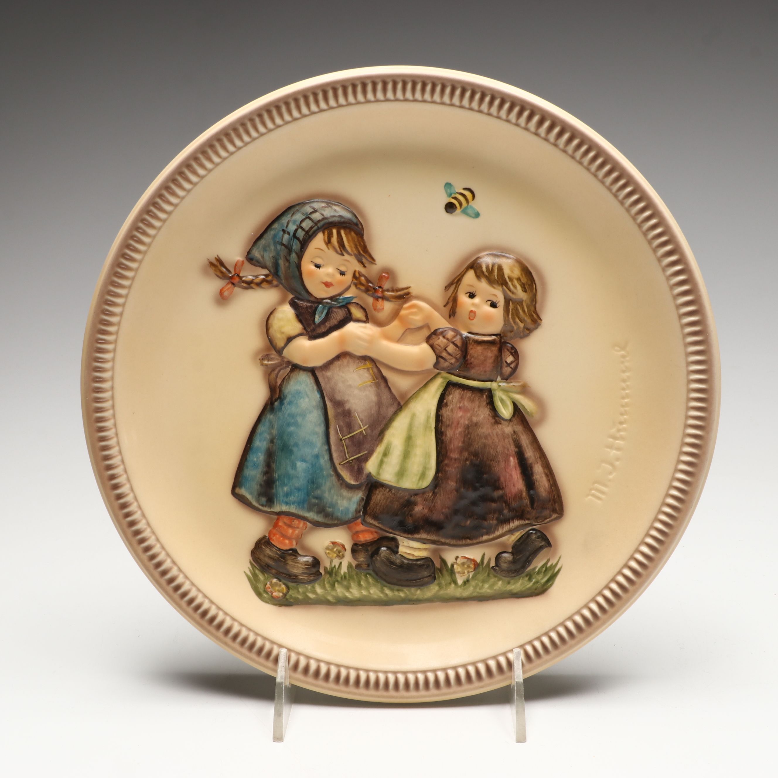 Goebel "Spring Dance" Porcelain Plate with "Jump for Joy" and More Hummels