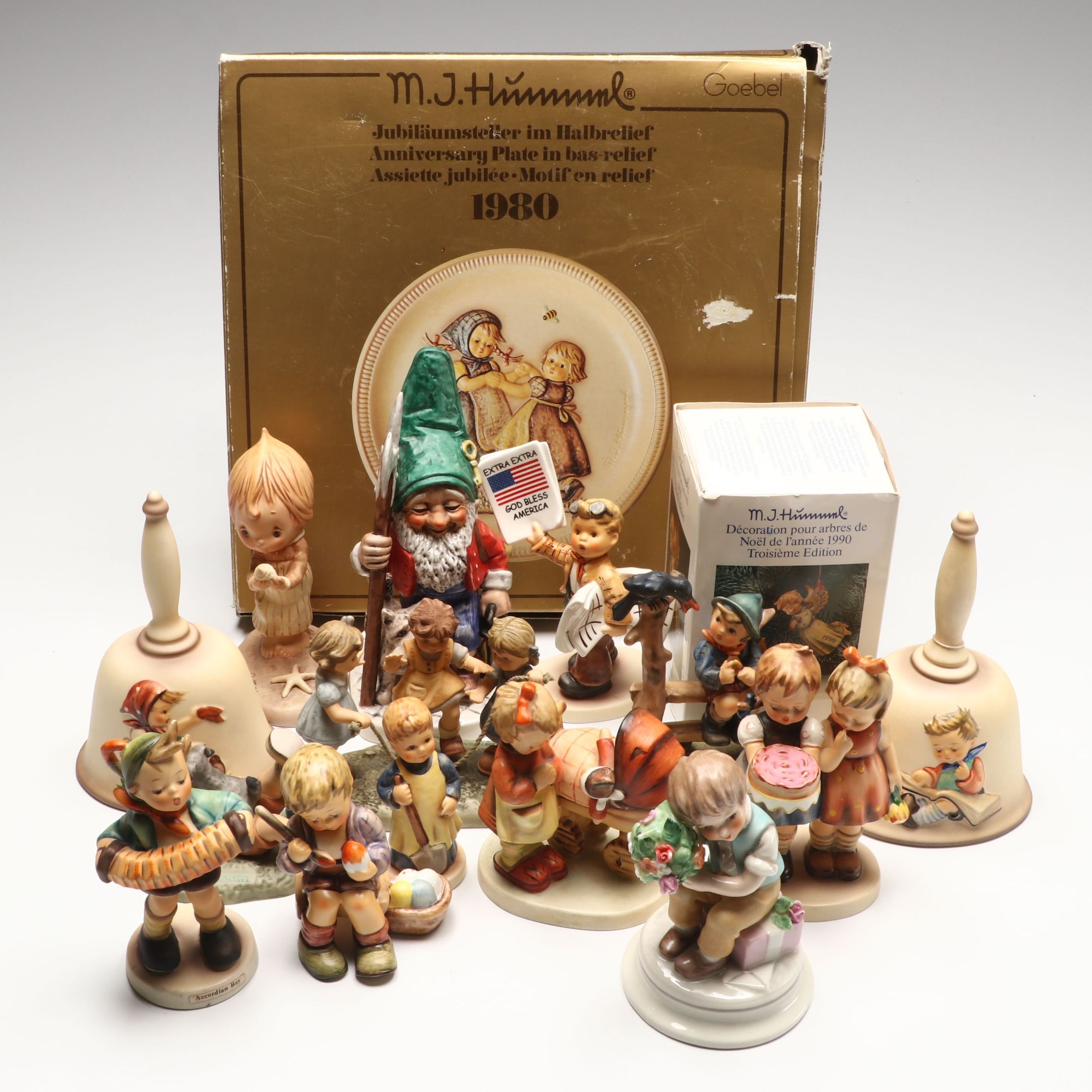 Goebel "Spring Dance" Porcelain Plate with "Jump for Joy" and More Hummels