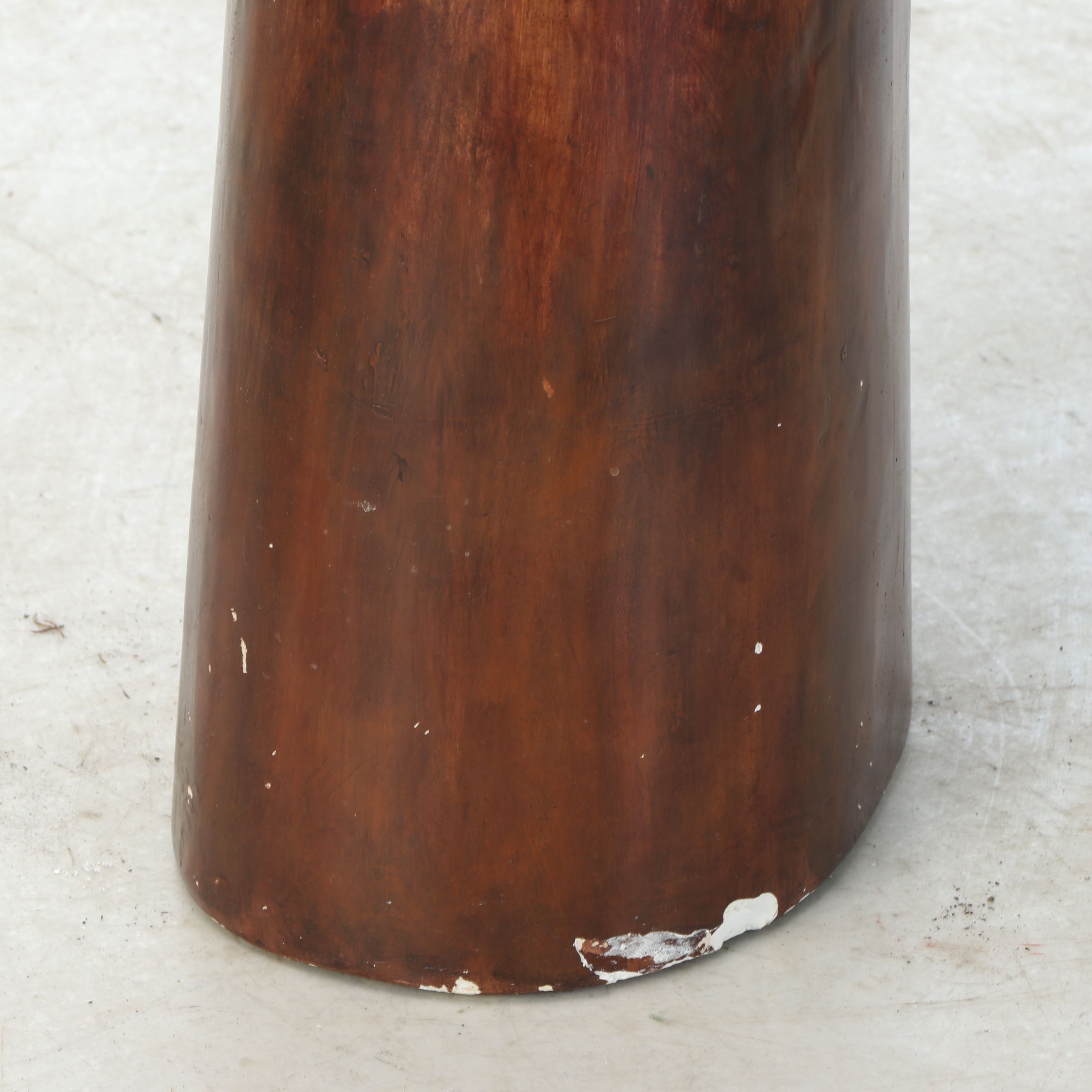 Painted Cast Plaster Standing Floor Sculpture