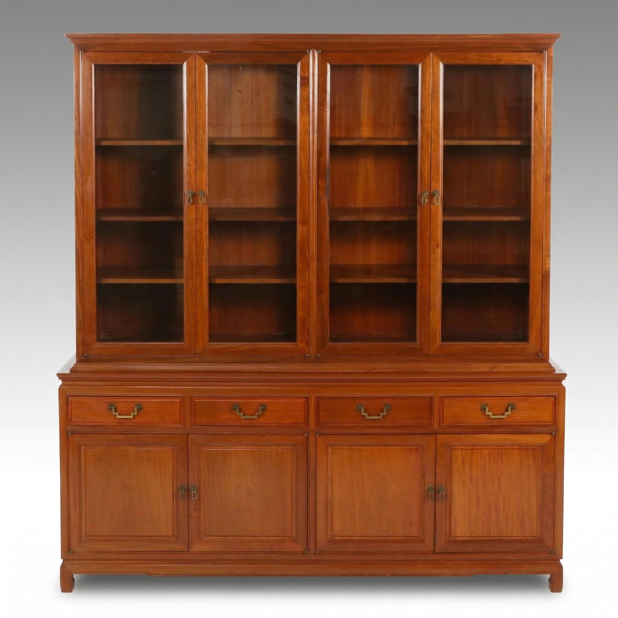 FEFCO Fine Furniture Rosewood Ming Style Large China Cabinet
