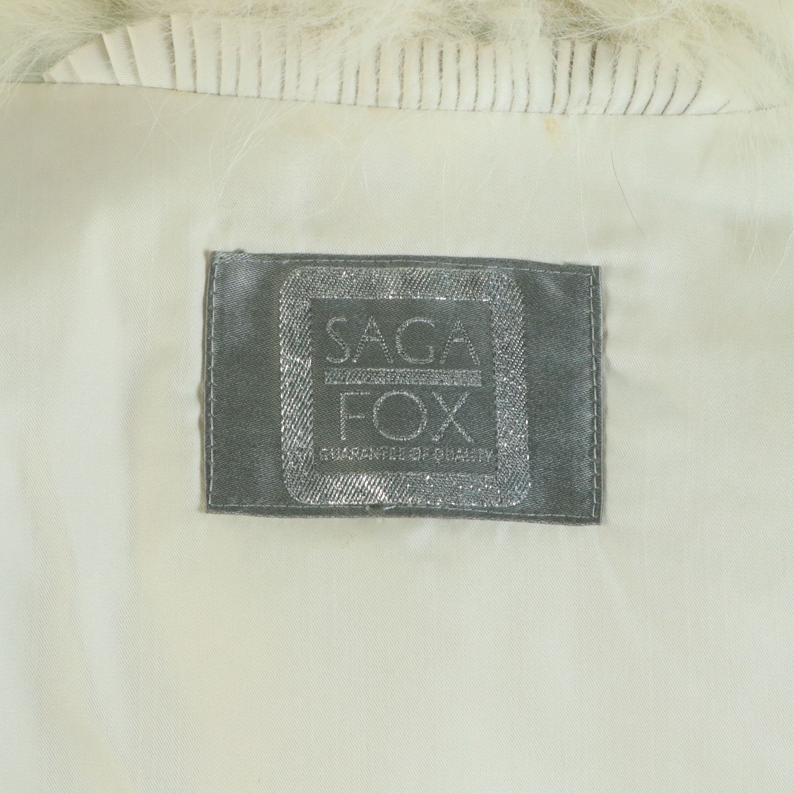 Saga Finnish Blue Fox Fur Jacket