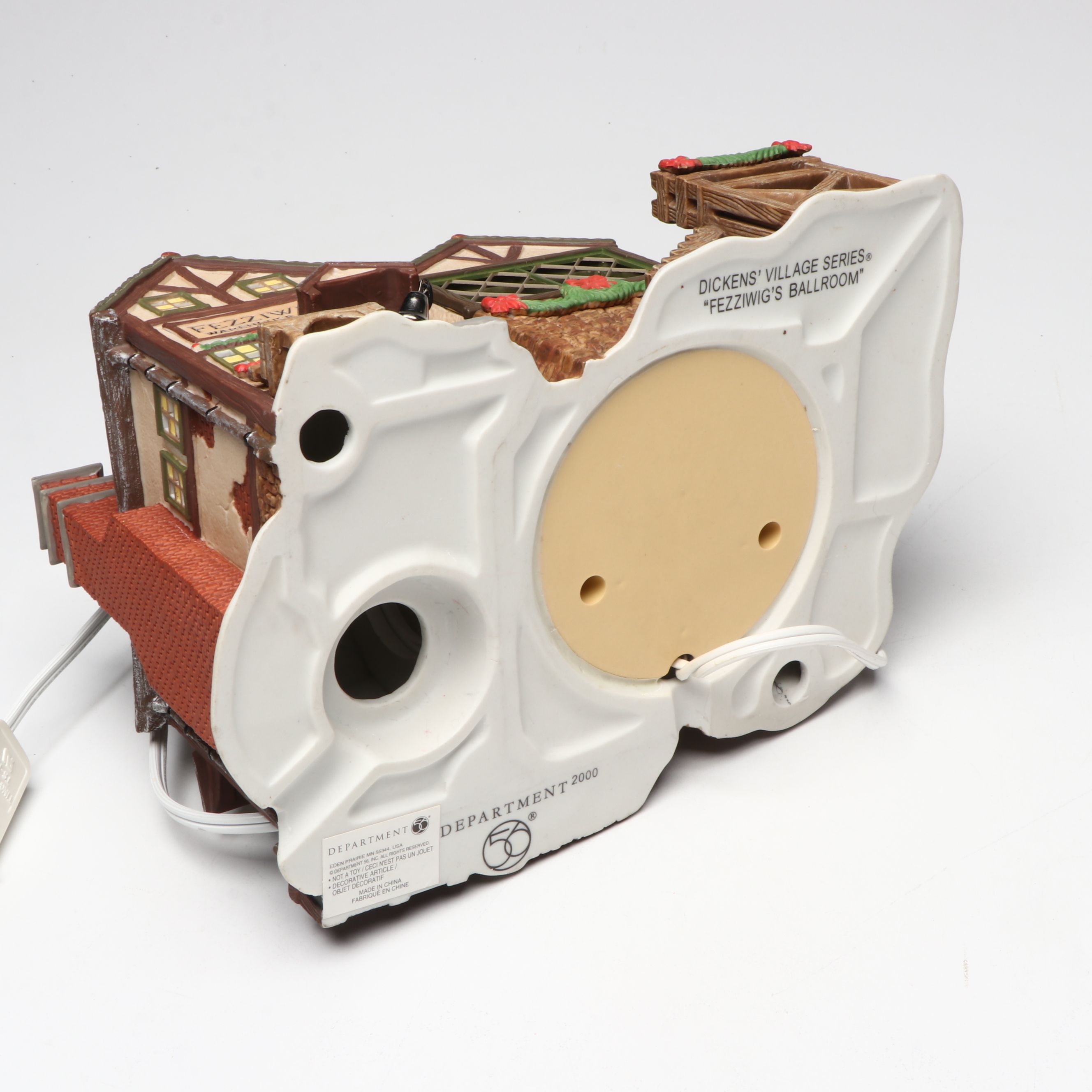 Christopher Radko and Other Blown Glass Ornaments with Christmas Village Décor