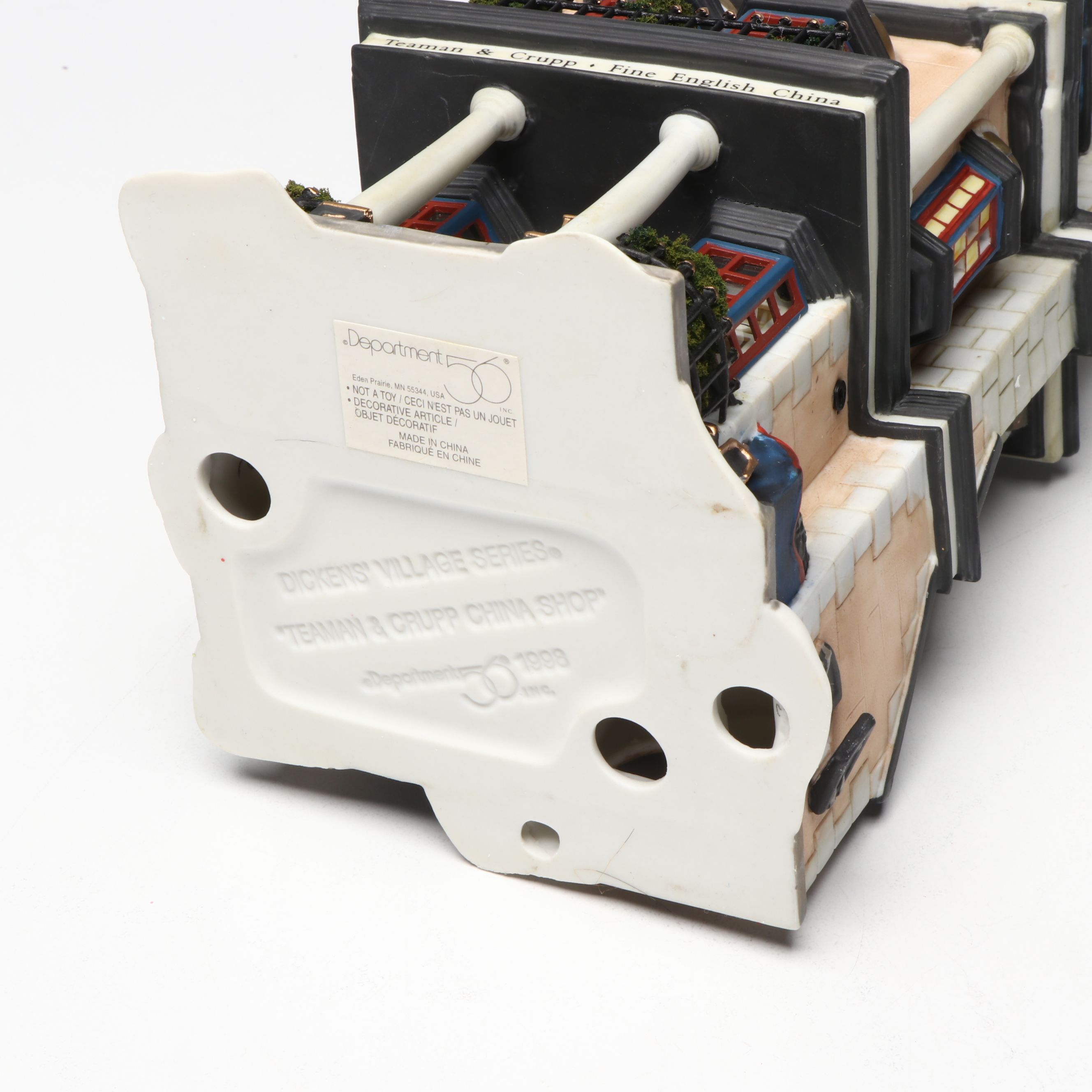 Christopher Radko and Other Blown Glass Ornaments with Christmas Village Décor