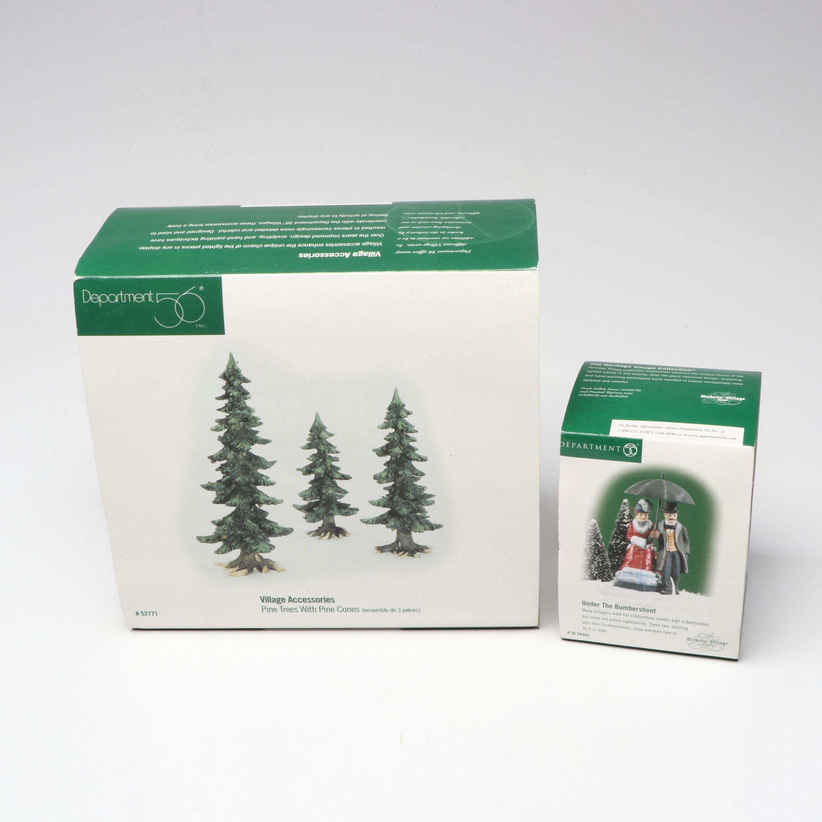 Christopher Radko and Other Blown Glass Ornaments with Christmas Village Décor