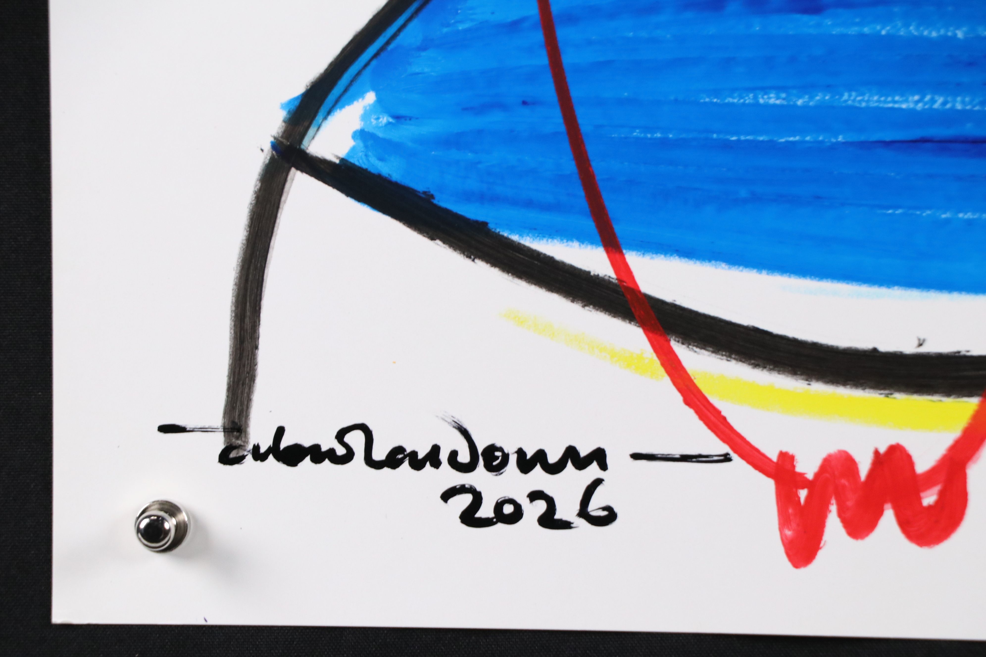 Abiola Idowu Acrylic and Marker Portraits "I Love You III" and More, 2026