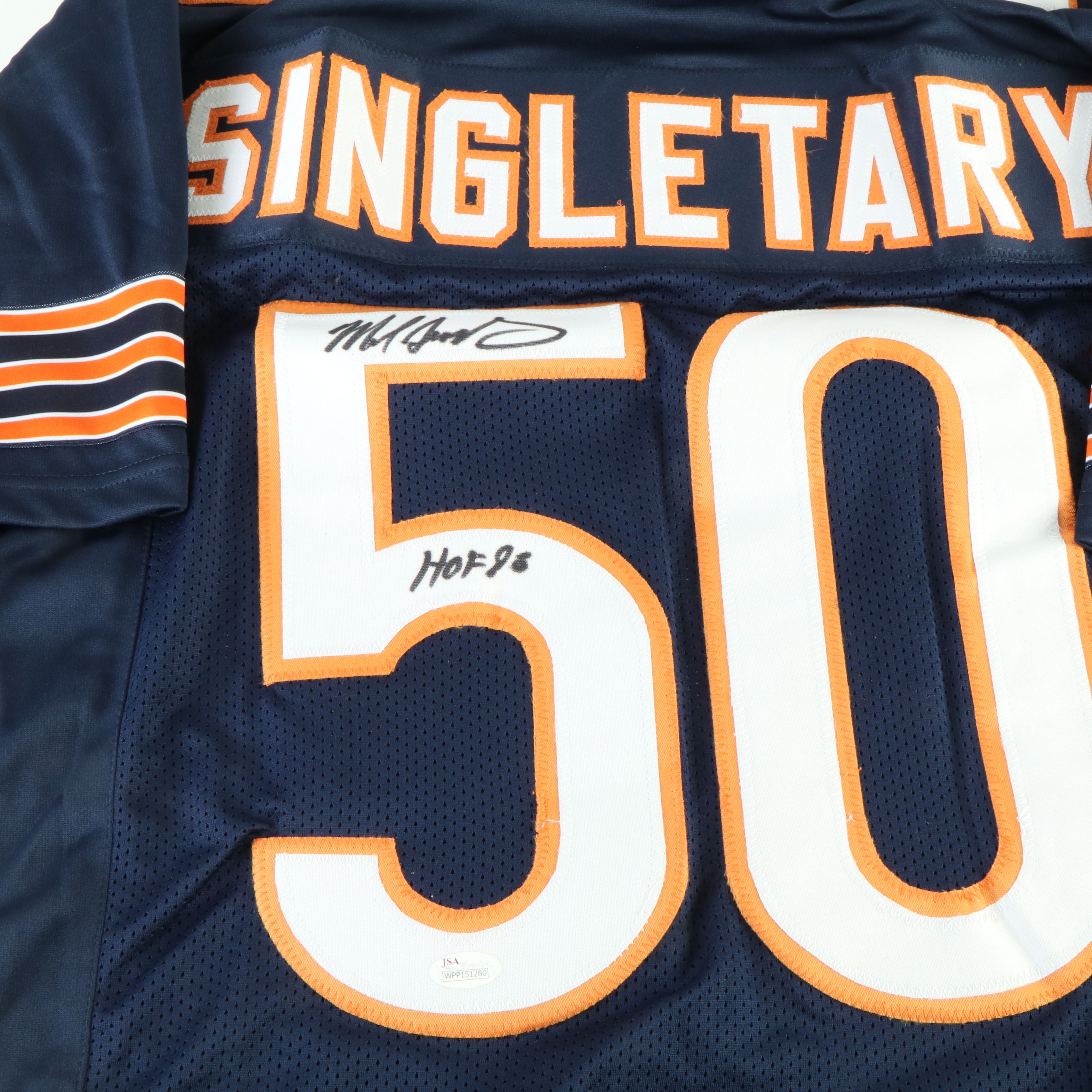 Mike Singletary Signed “HOF 98” Chicago Bears Football Jersey, JSA