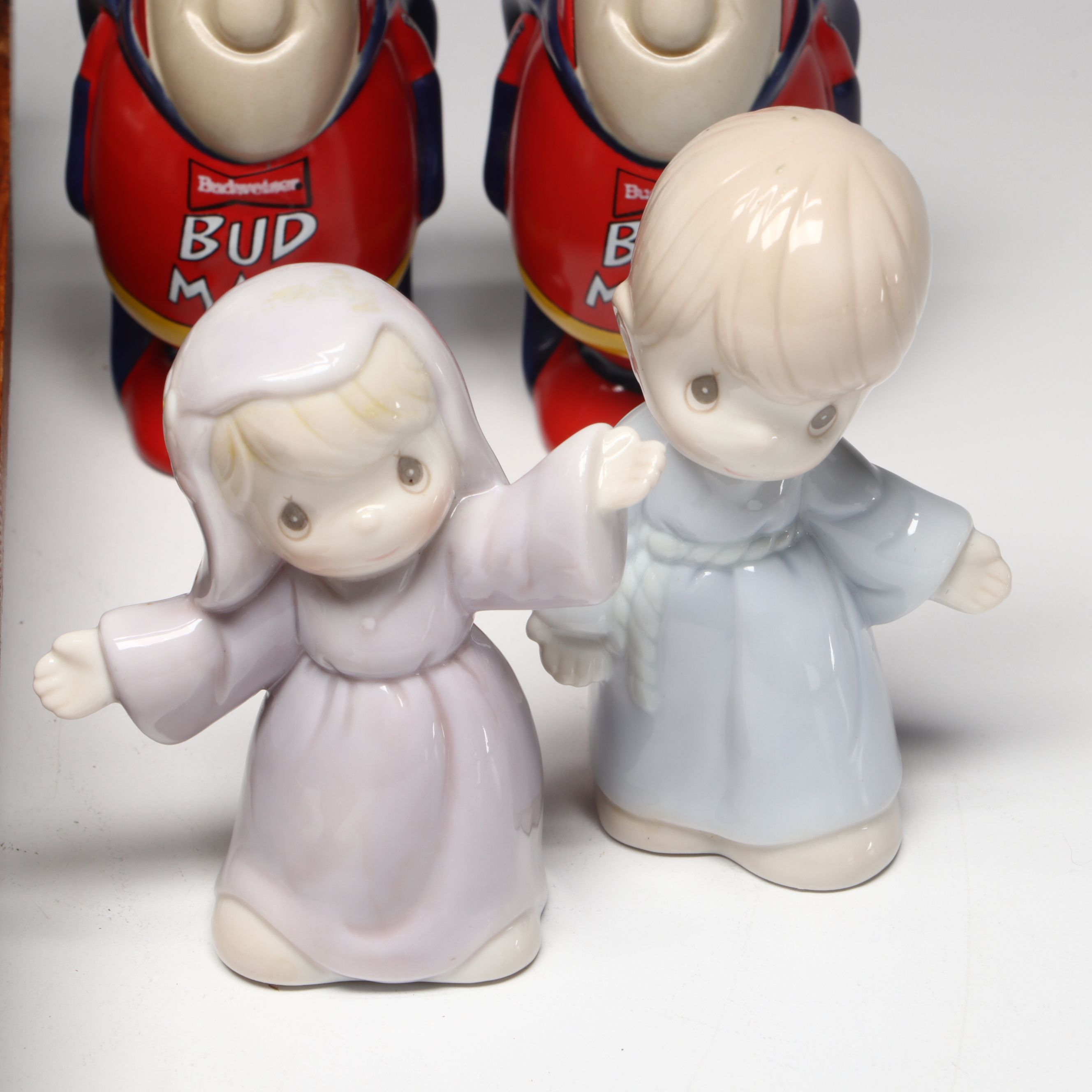 Collection of Glass, Porcelain, and More Shakers with Ceramic Table Trivet