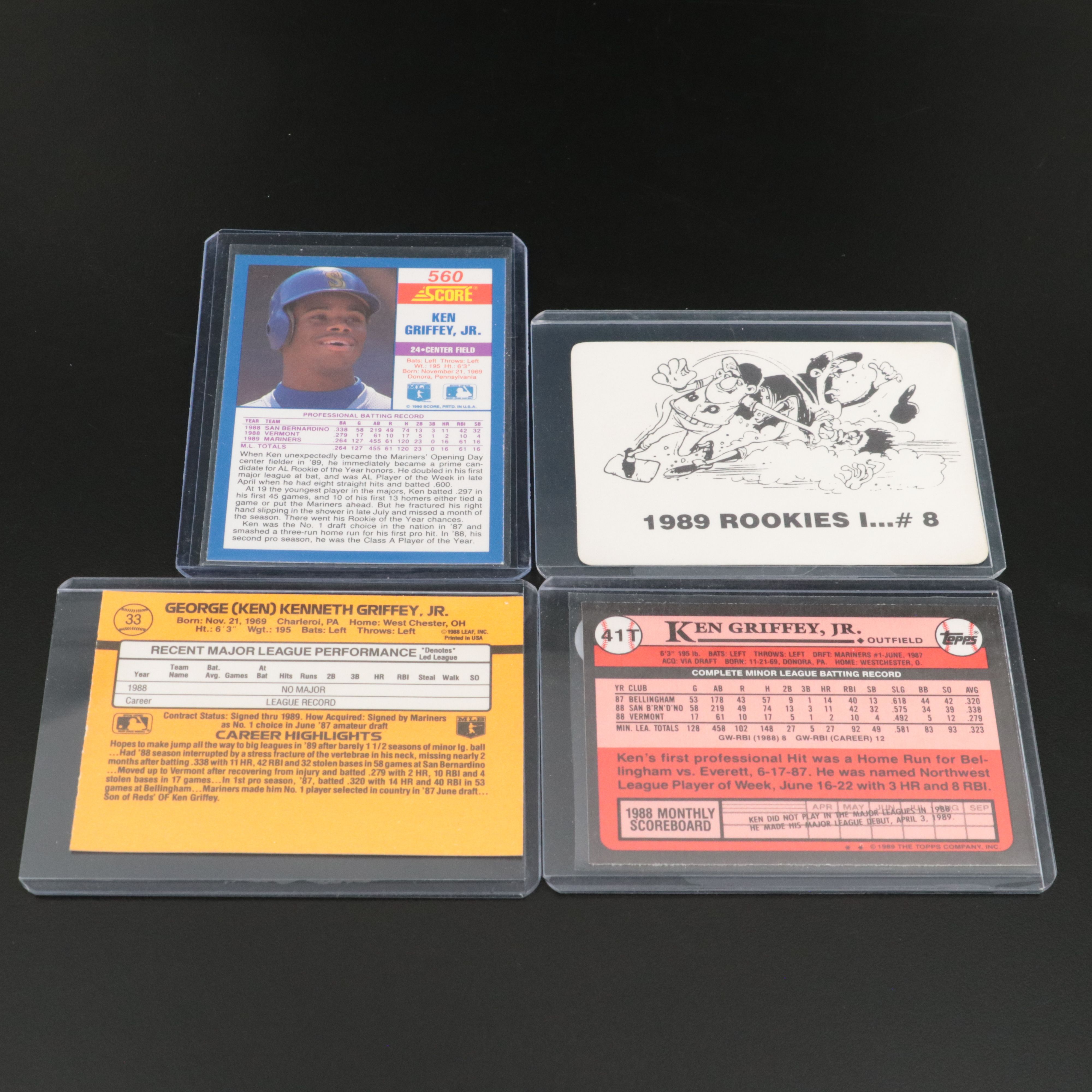 Ken Griffey Jr. Baseball Cards Featuring Rookies, Inserts, and More