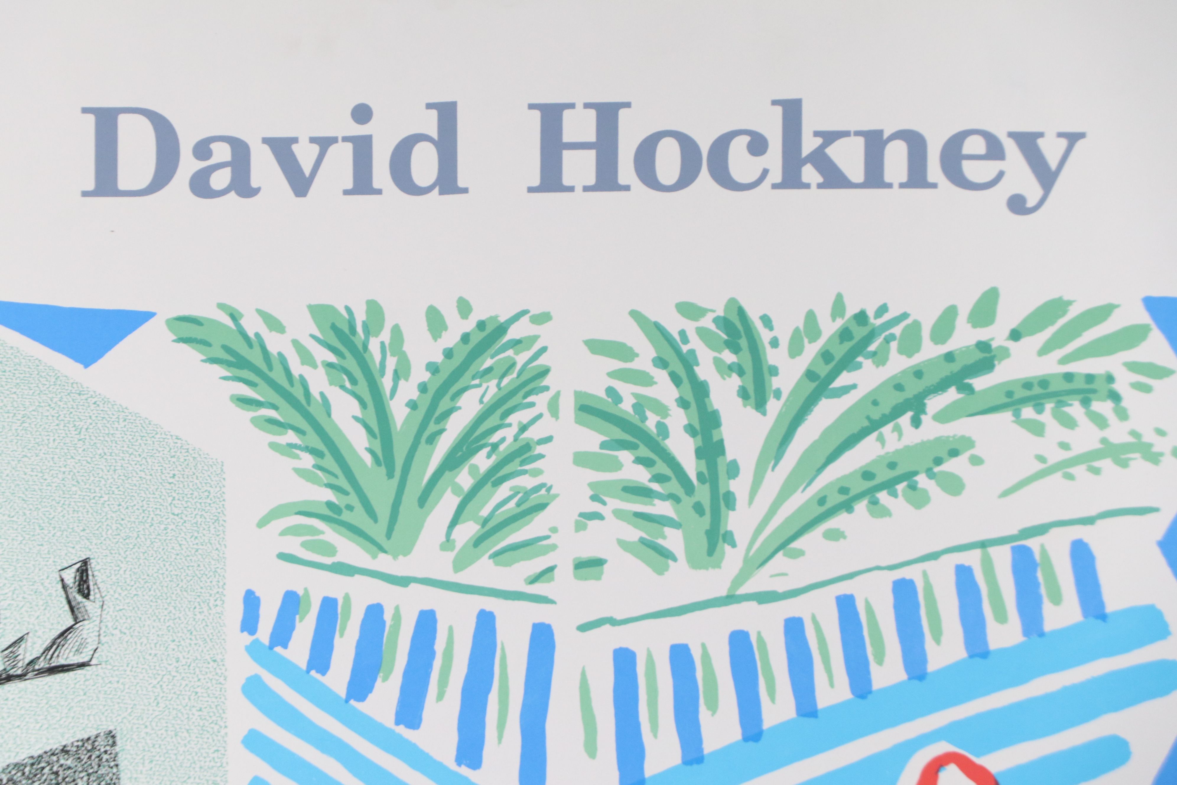 Modern Museum of Art David Hockney Exhibition Serigraph Poster, 1989
