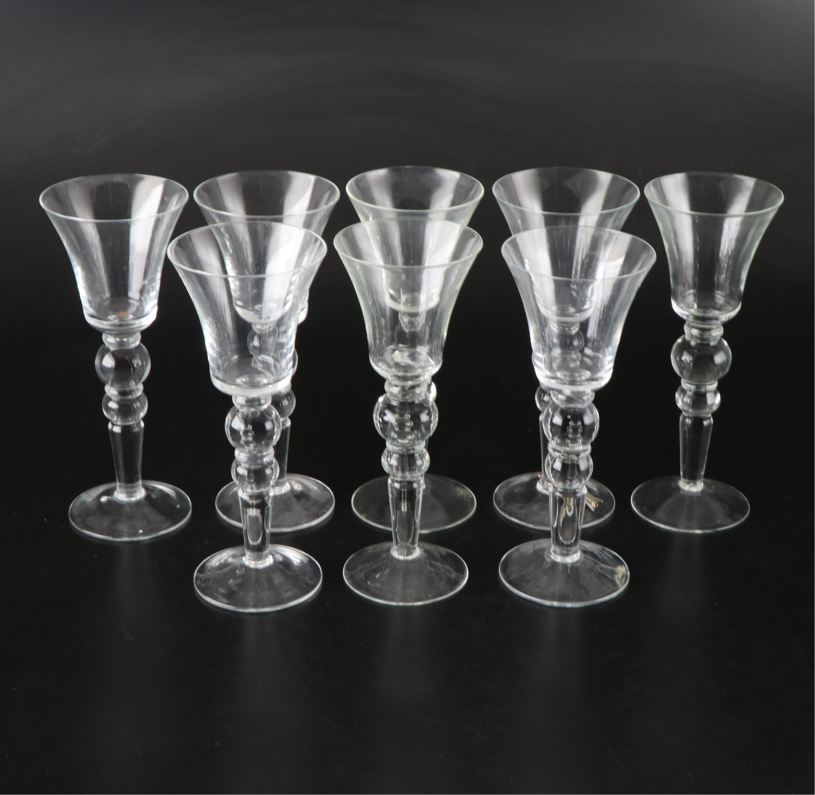 Sasaki "Suninke" Red and White Wine Glasses, 1995-2004