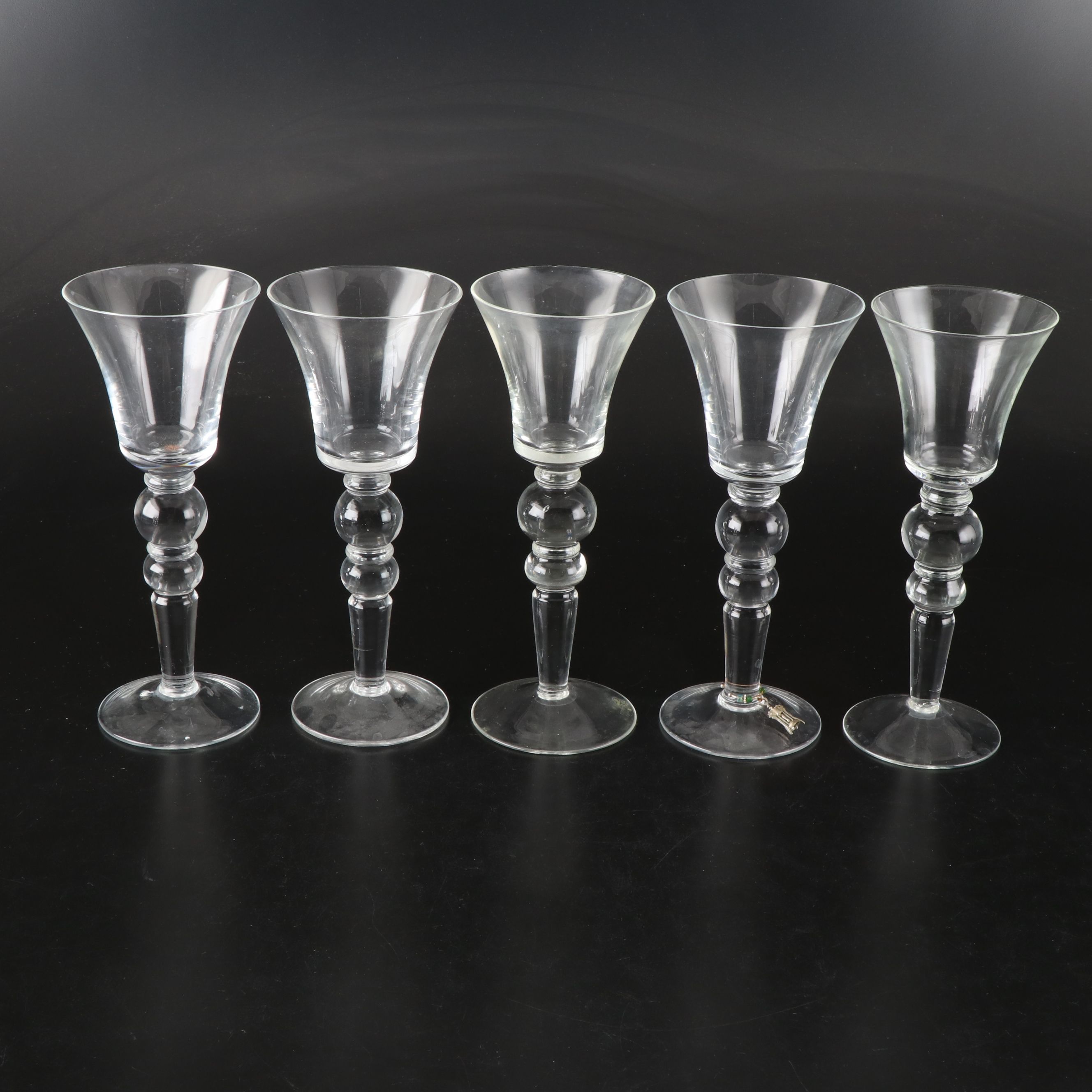 Sasaki "Suninke" Red and White Wine Glasses, 1995-2004