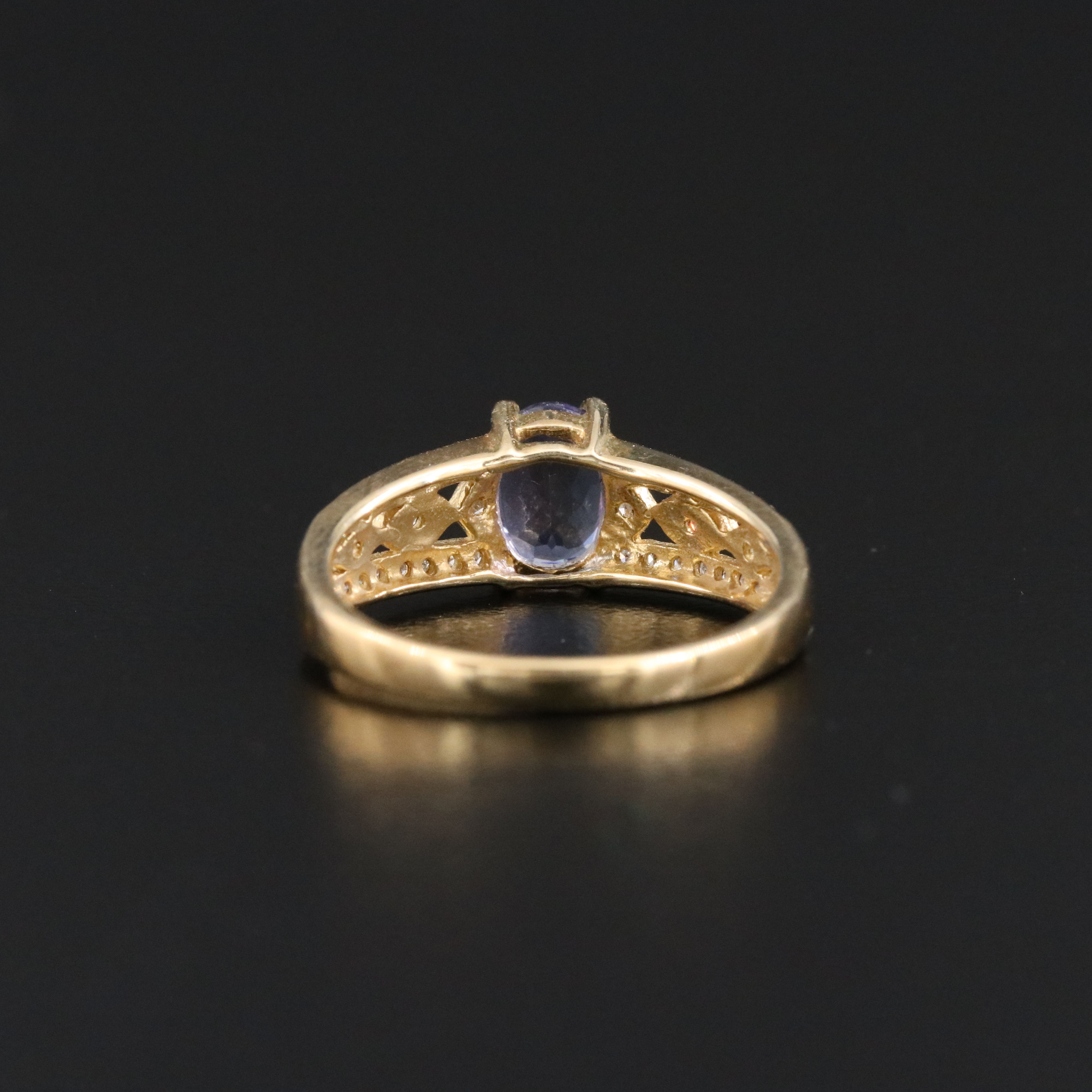 14K Tanzanite and Diamond Ring