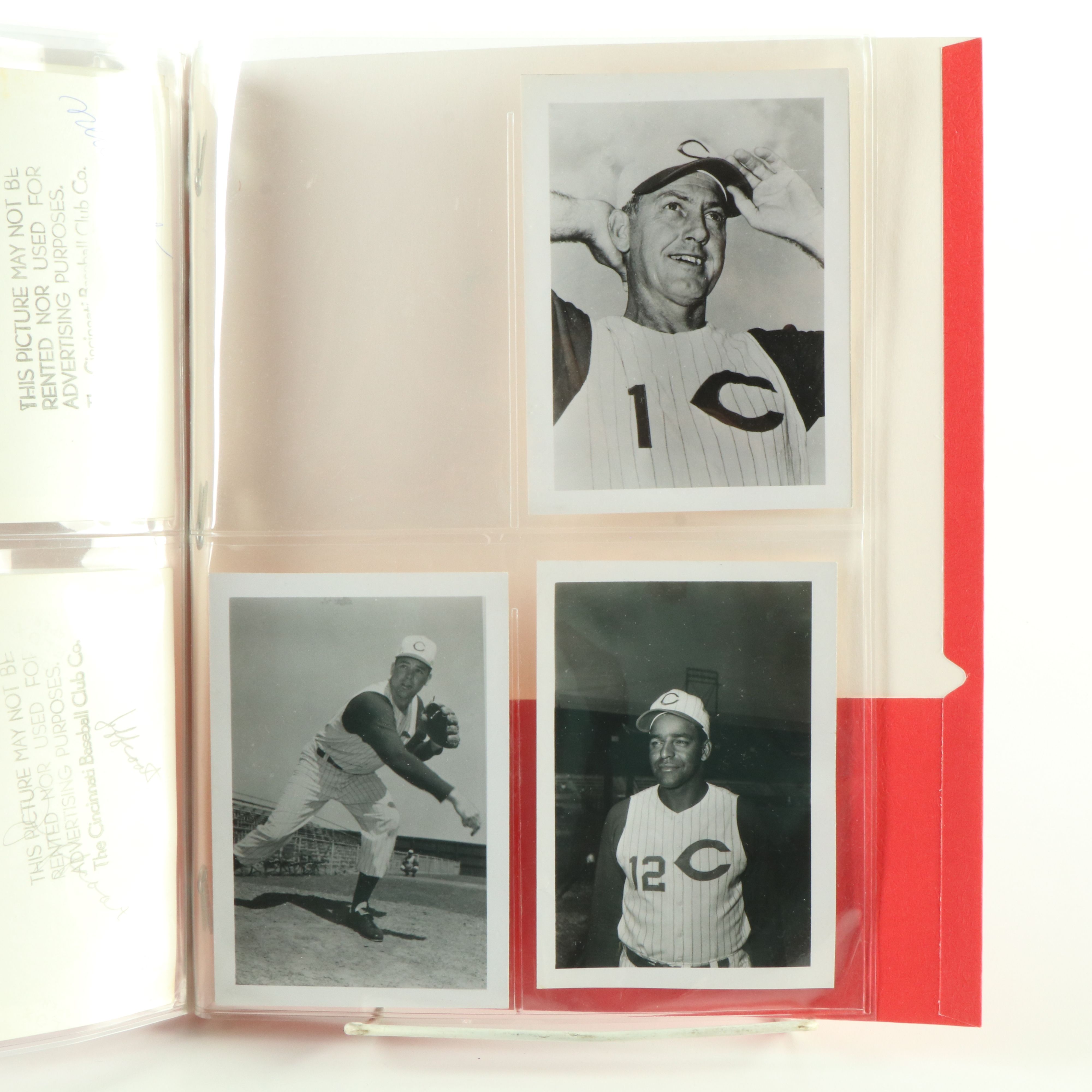 Pete Rose Signed Rawlings Official Baseball & Cincinnati Reds Team Issued Photos