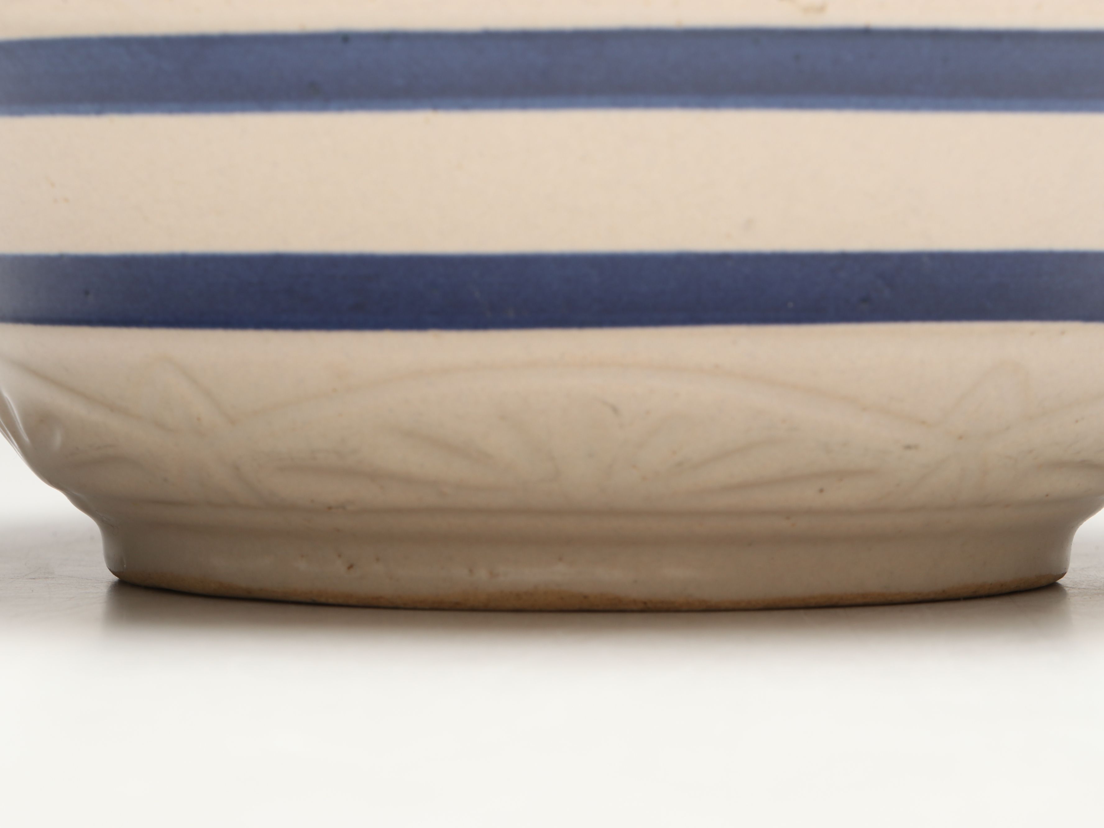 Robinson Ransbottom Cobalt Stoneware Mixing Bowls and Lidded Crock