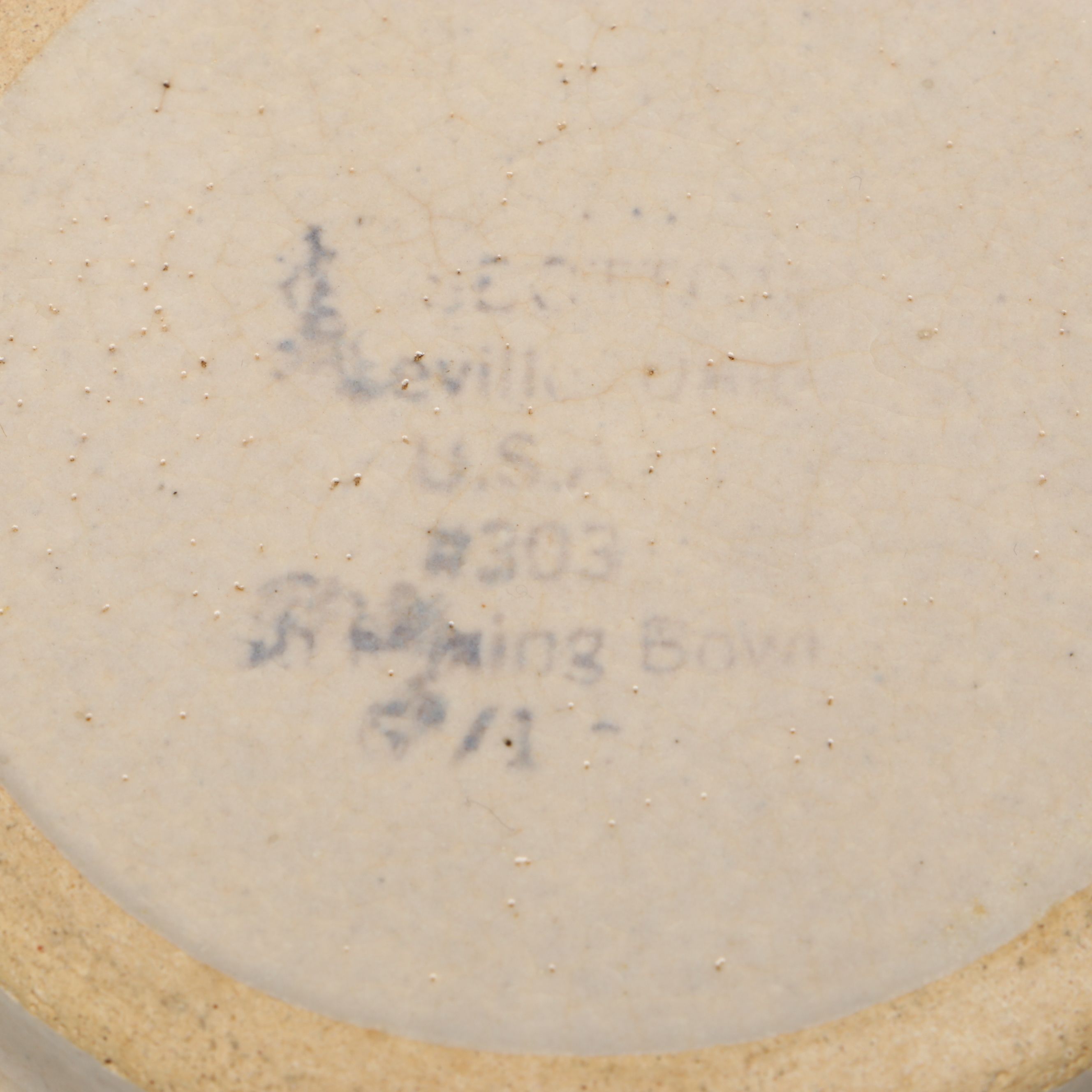 Robinson Ransbottom Cobalt Stoneware Mixing Bowls and Lidded Crock