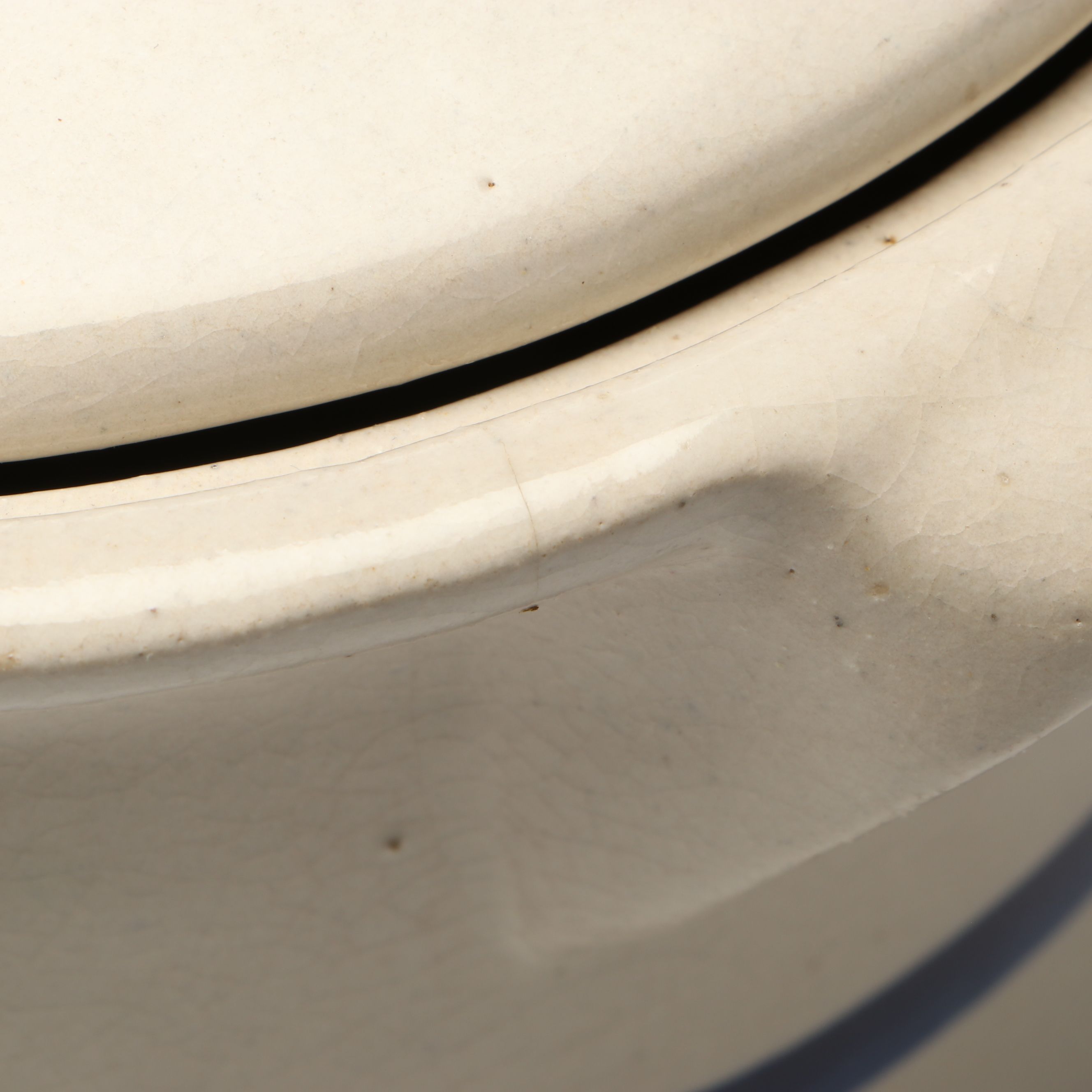 Robinson Ransbottom Cobalt Stoneware Mixing Bowls and Lidded Crock