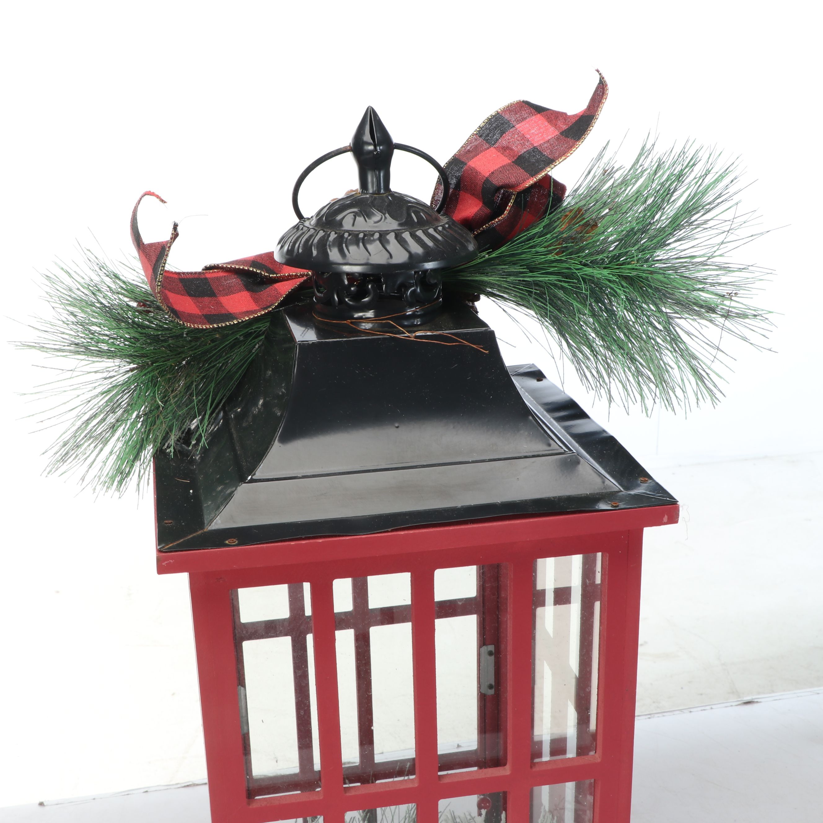 Cast Metal Reindeer Candelabra, Wooden Lantern, and More Winter Décor