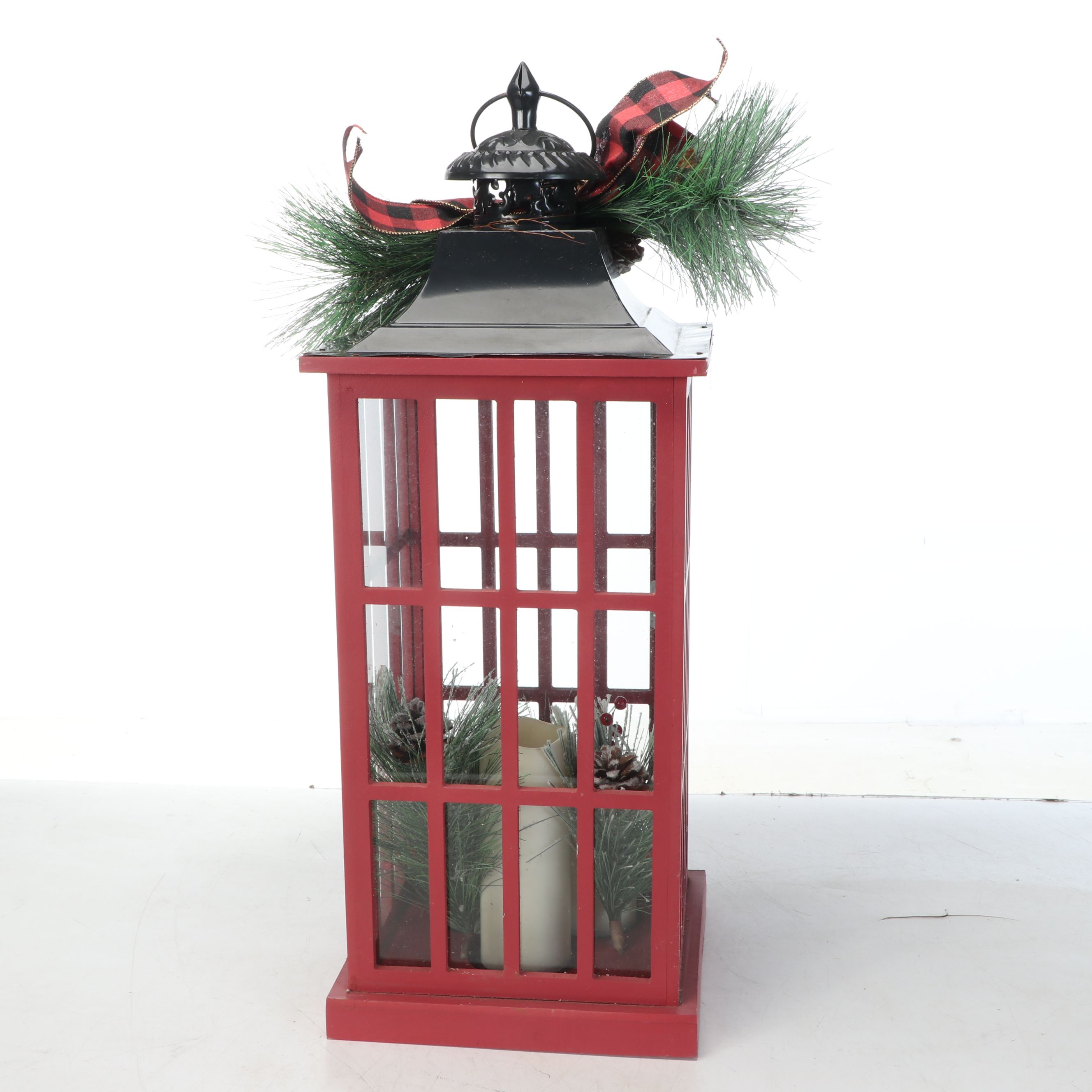 Cast Metal Reindeer Candelabra, Wooden Lantern, and More Winter Décor