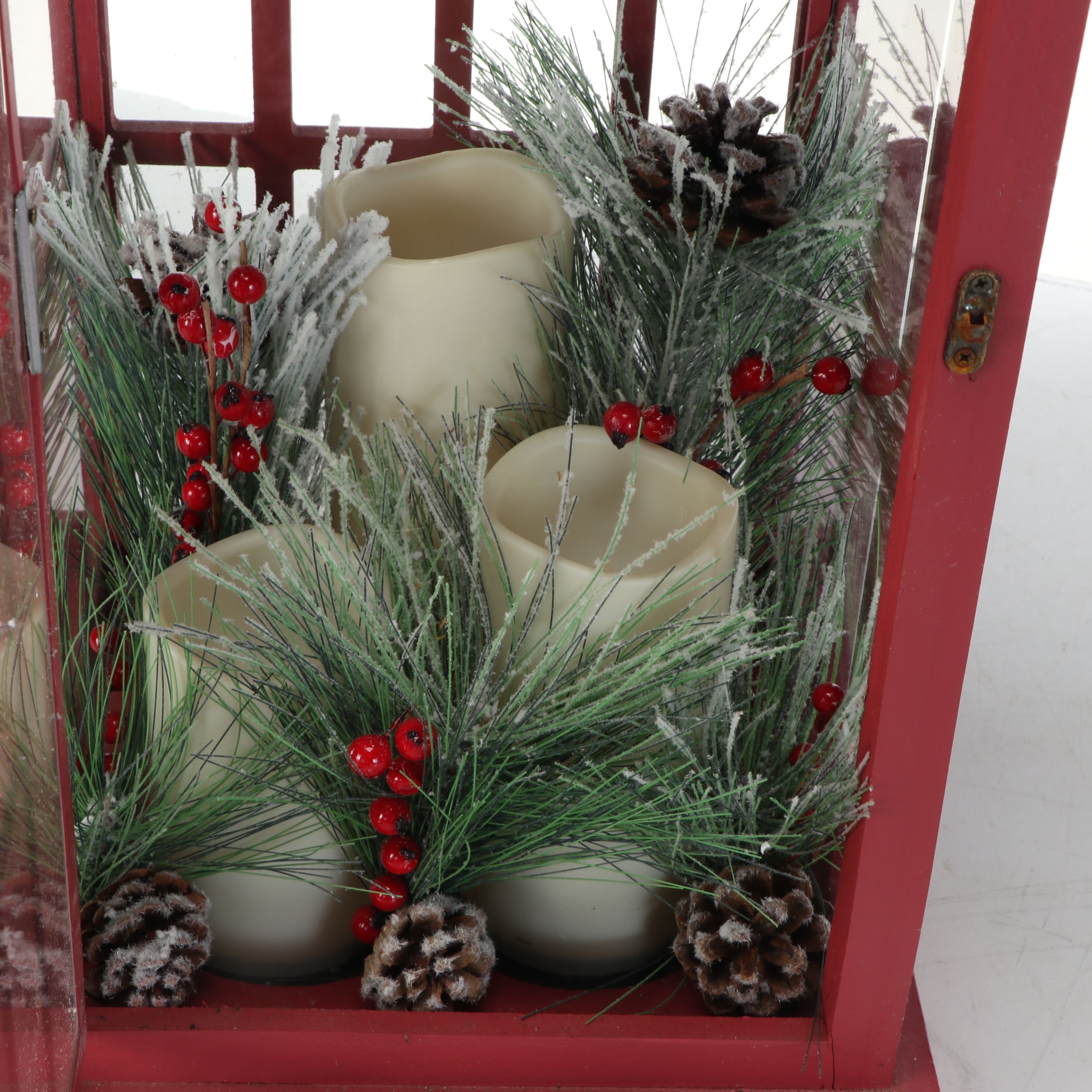 Cast Metal Reindeer Candelabra, Wooden Lantern, and More Winter Décor