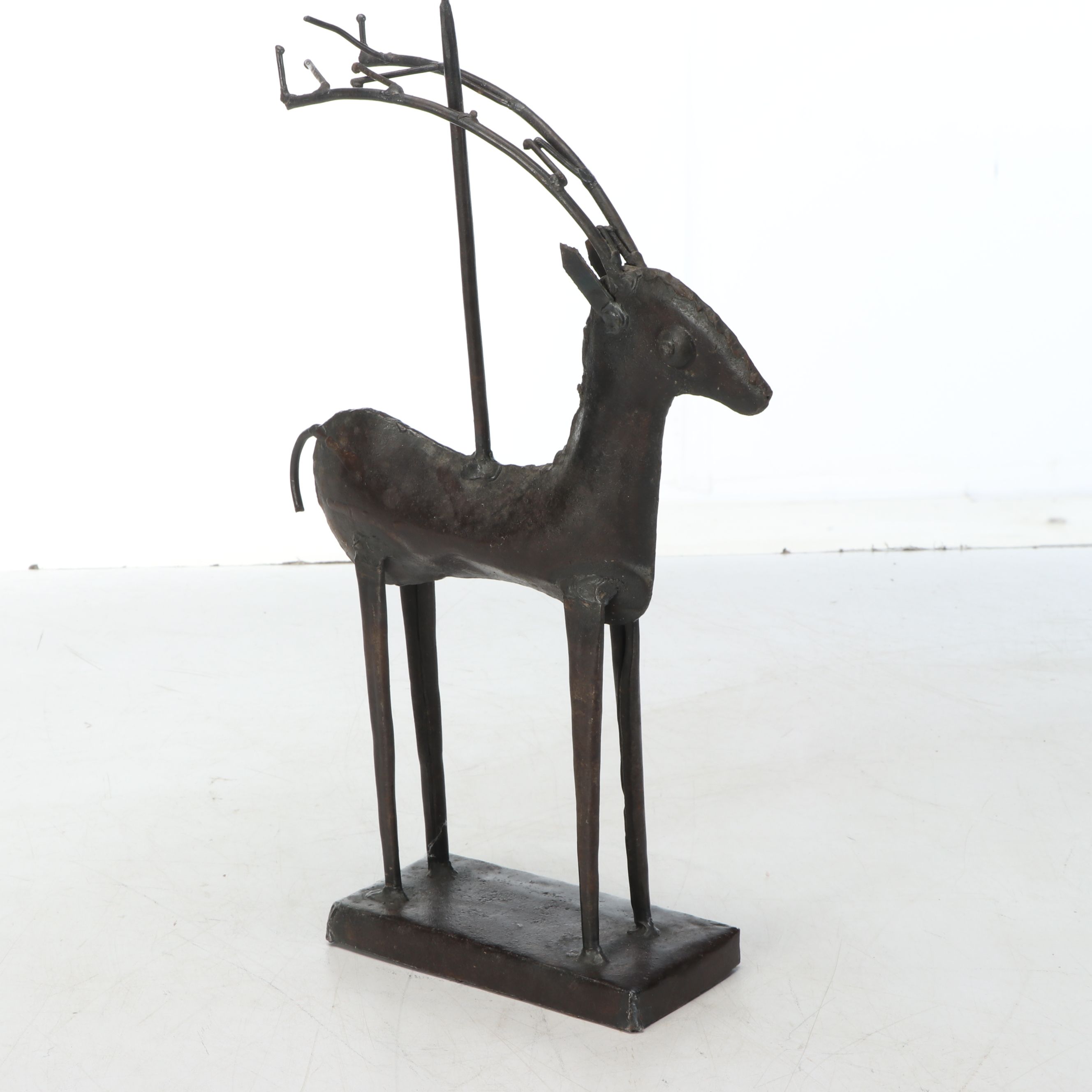 Cast Metal Reindeer Candelabra, Wooden Lantern, and More Winter Décor