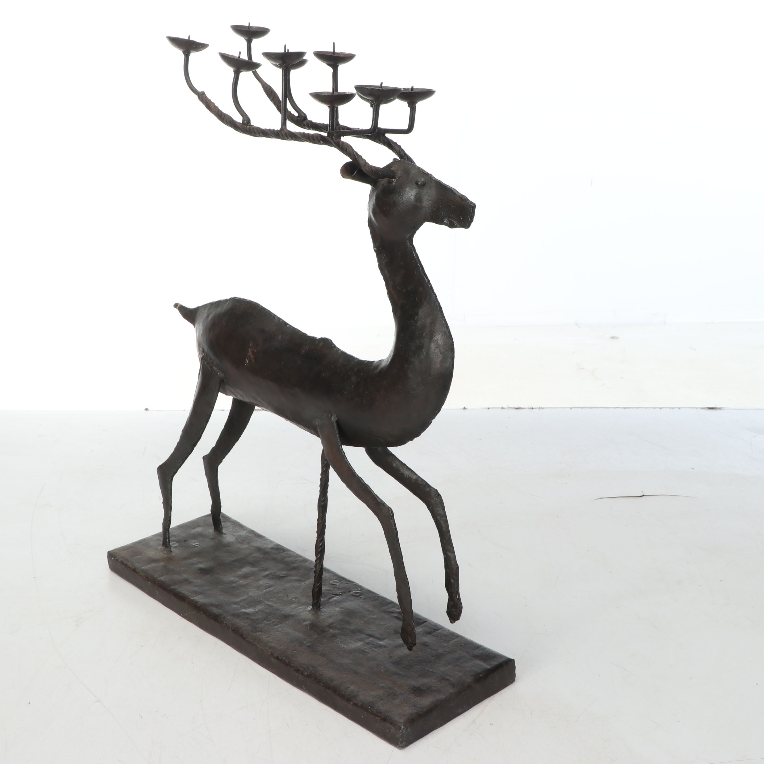 Cast Metal Reindeer Candelabra, Wooden Lantern, and More Winter Décor