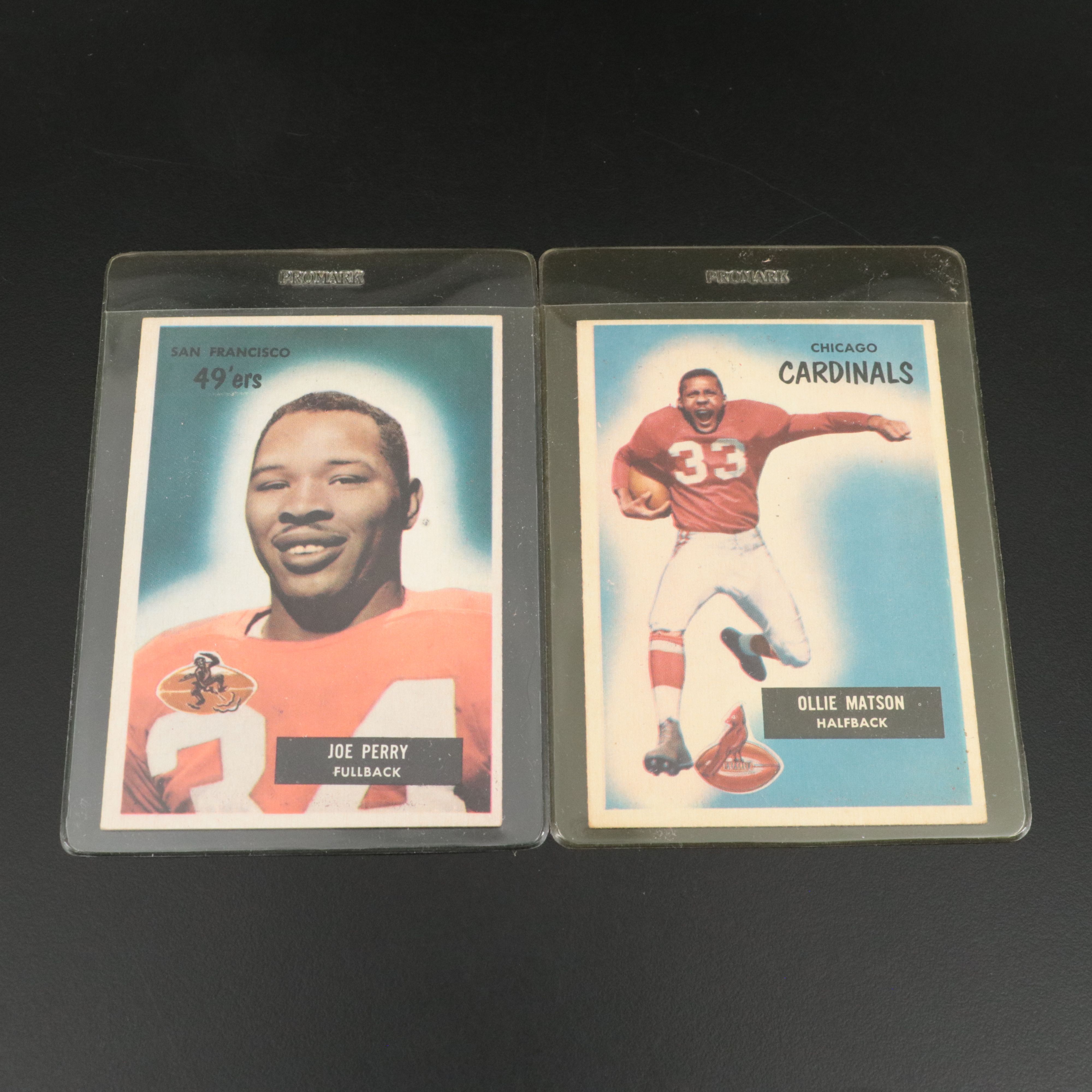 1955 Bowman Football Cards Featuring Ollie Matson, Joe Perry, and More