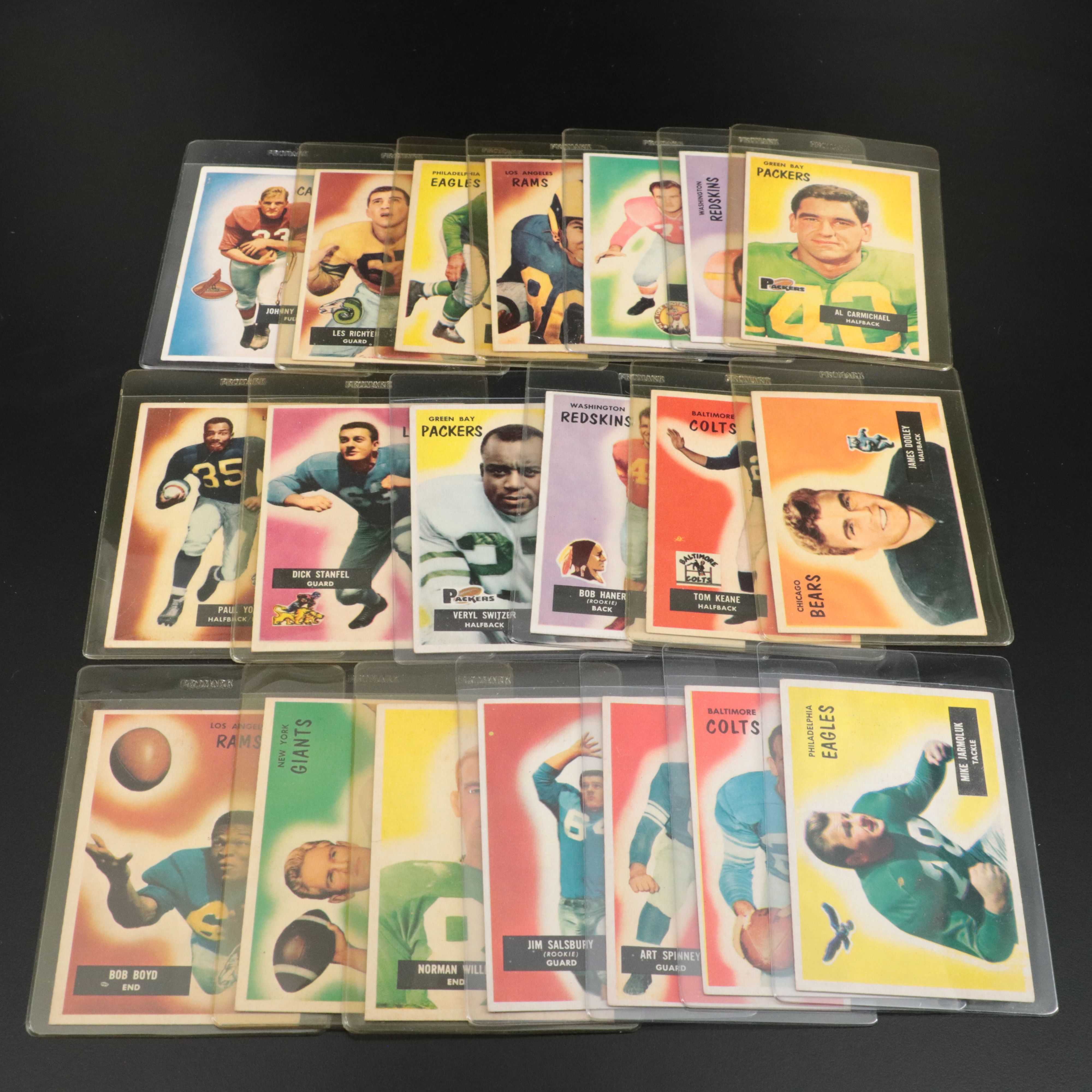 1955 Bowman Football Cards Featuring Ollie Matson, Joe Perry, and More