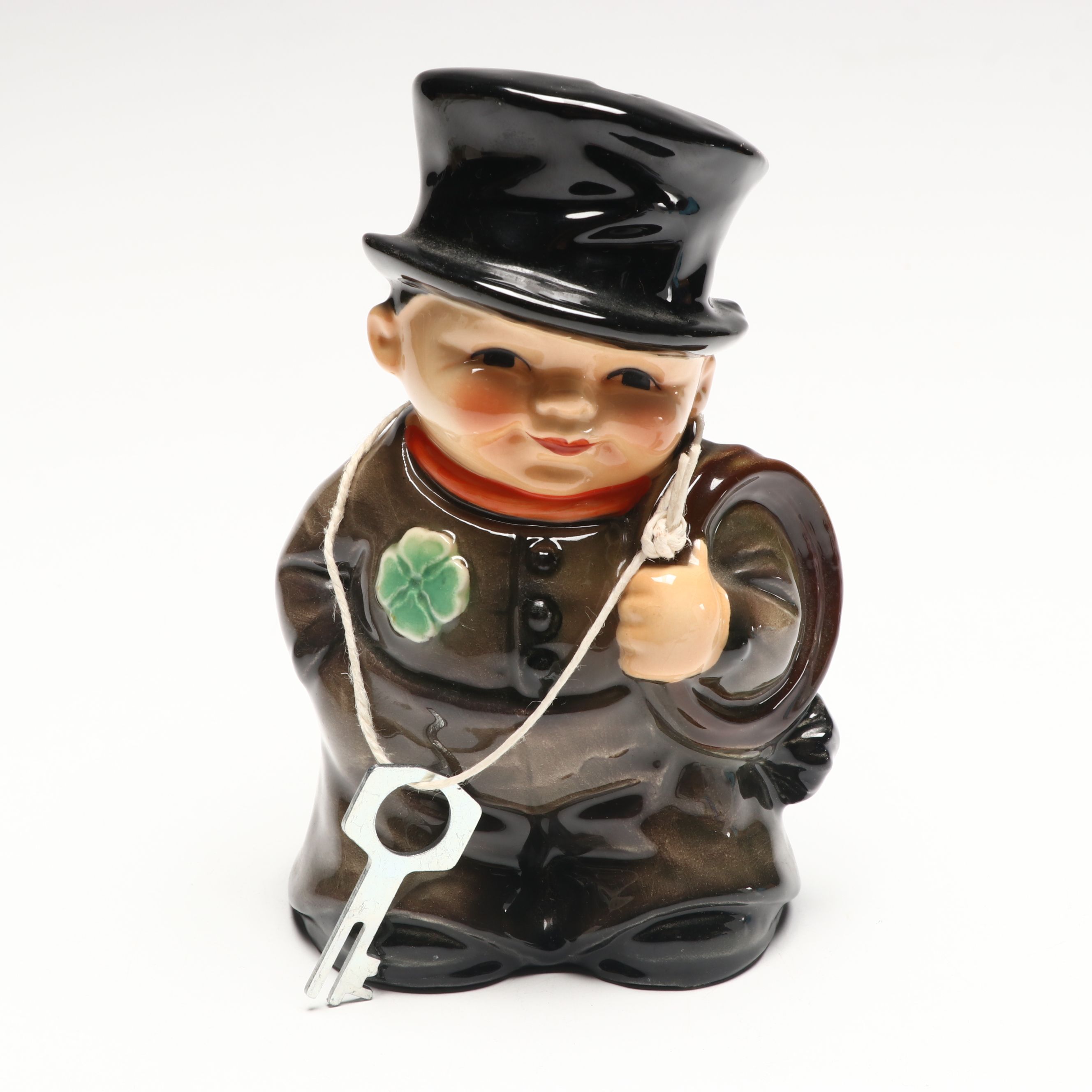 Goebel "Irish Chimney Sweep" Bank with "Mr. Dancer" Leprechaun Decanter