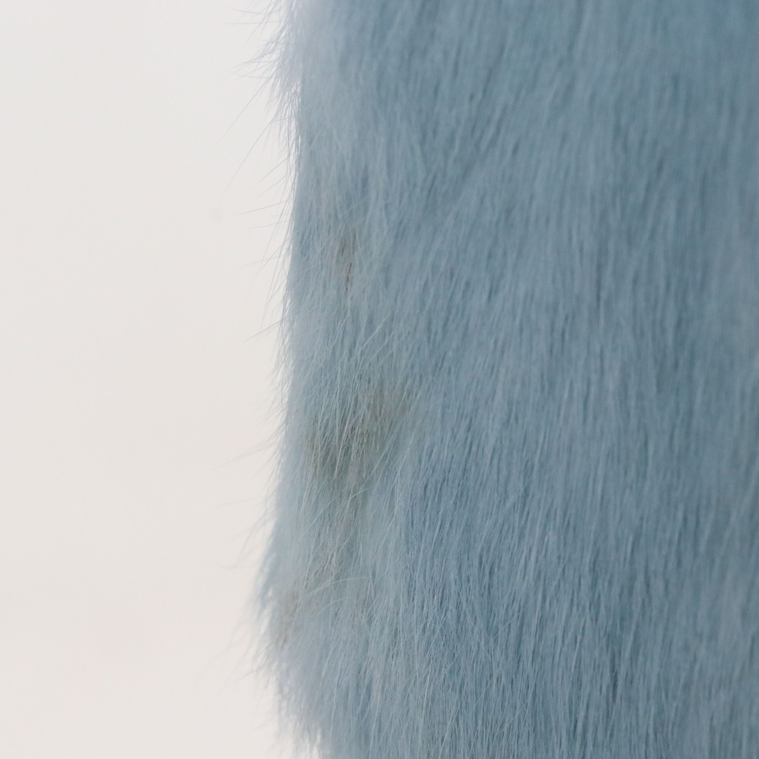 Blue Rabbit Fur Mid-Length Jacket by 5/48