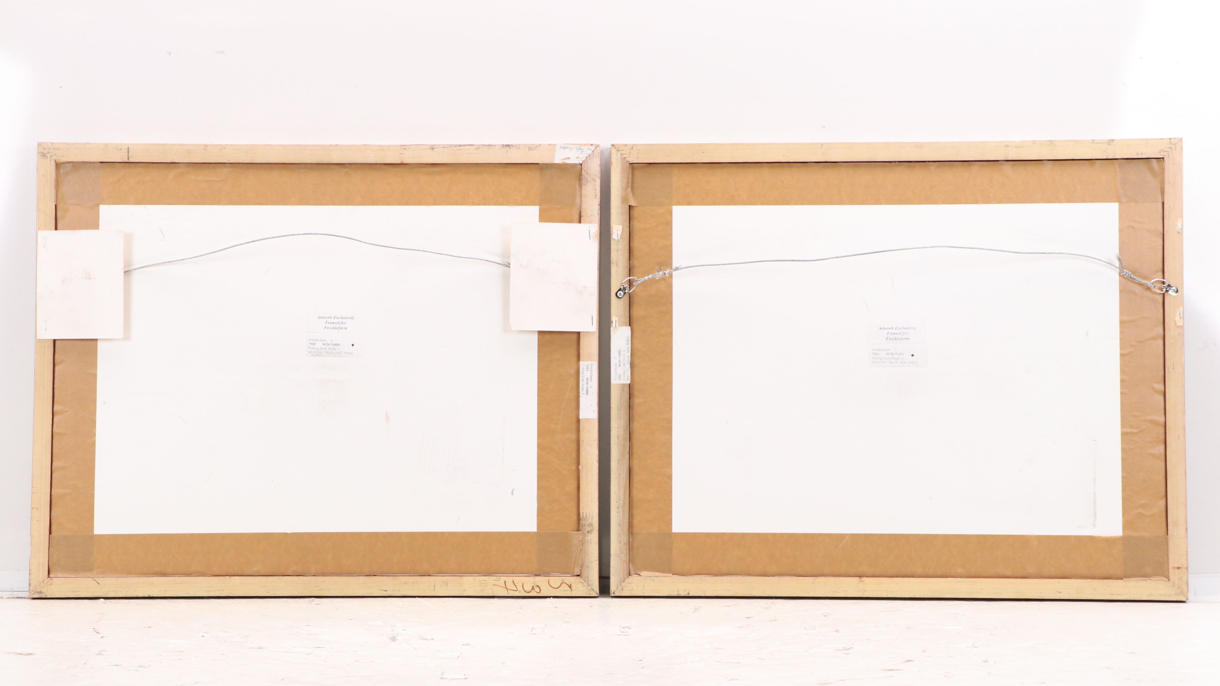 Digital Prints "Fishing Lure Study 2" and "Fishing Lure Study 3", 21st Century