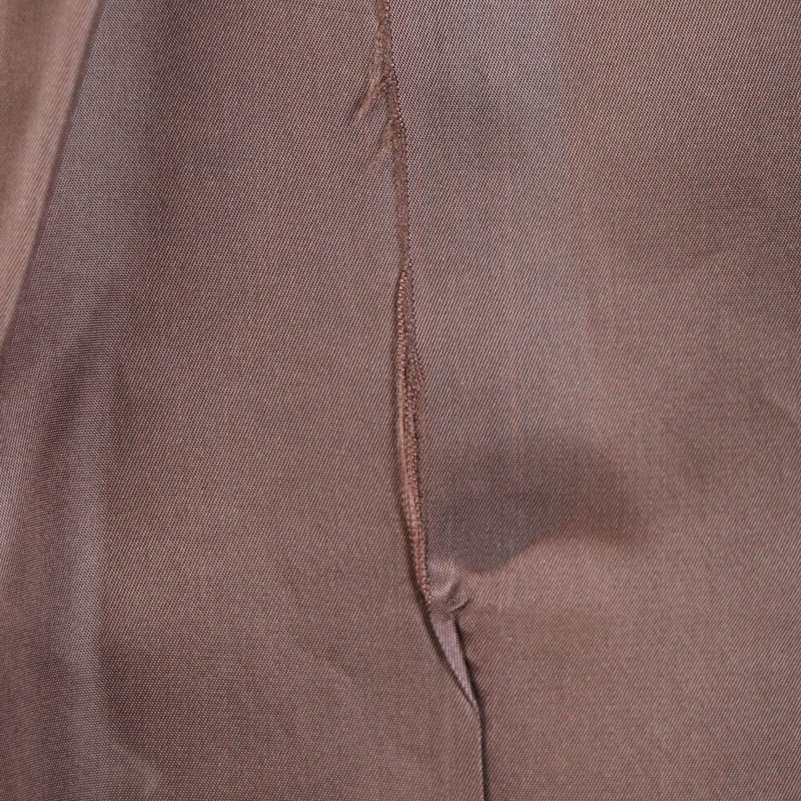 Chocolate Mink Fur Full-Length Coat with Narrow Mink Fur Scarf