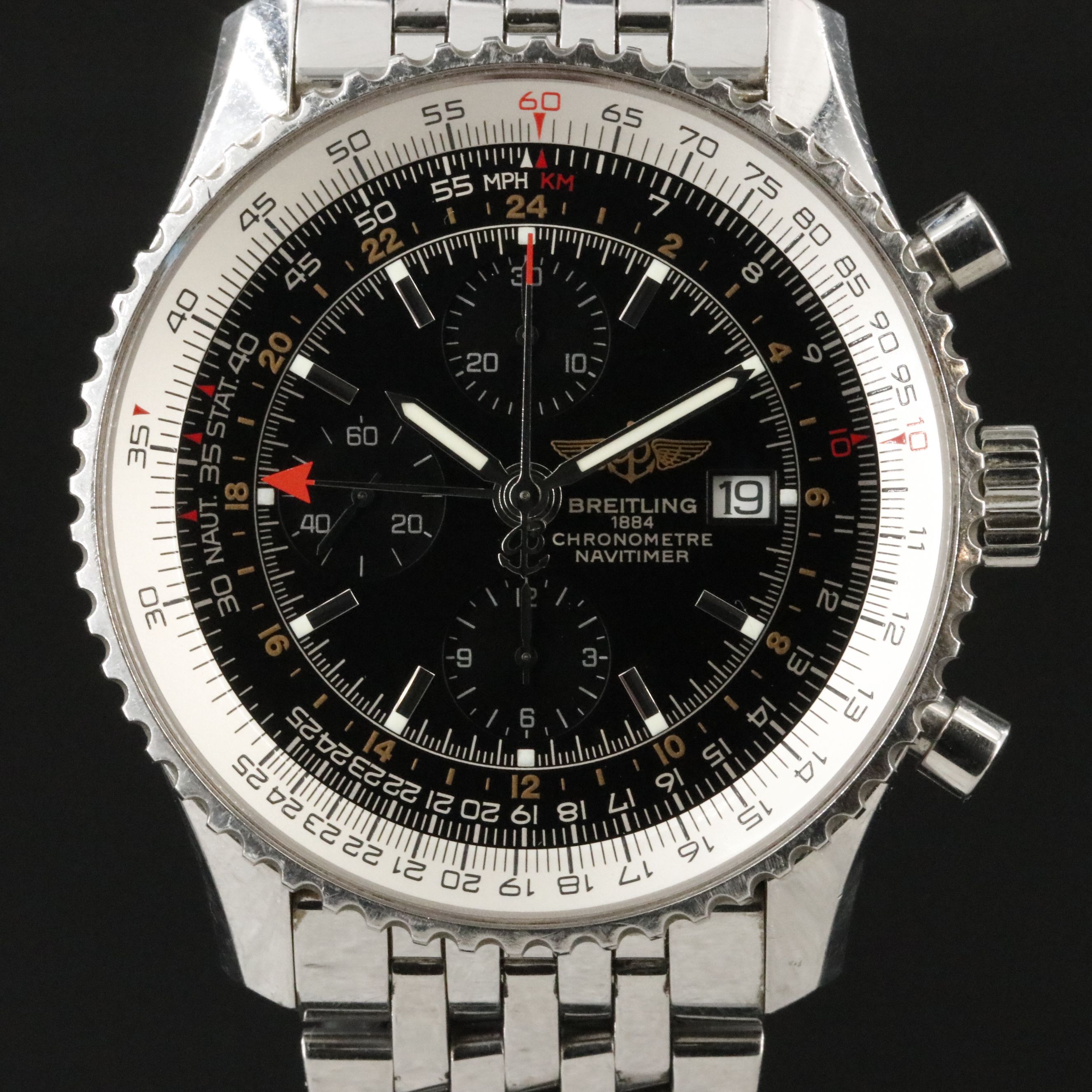 Breitling Navitimer World Chrono Date GMT Ref. A24322 Watch