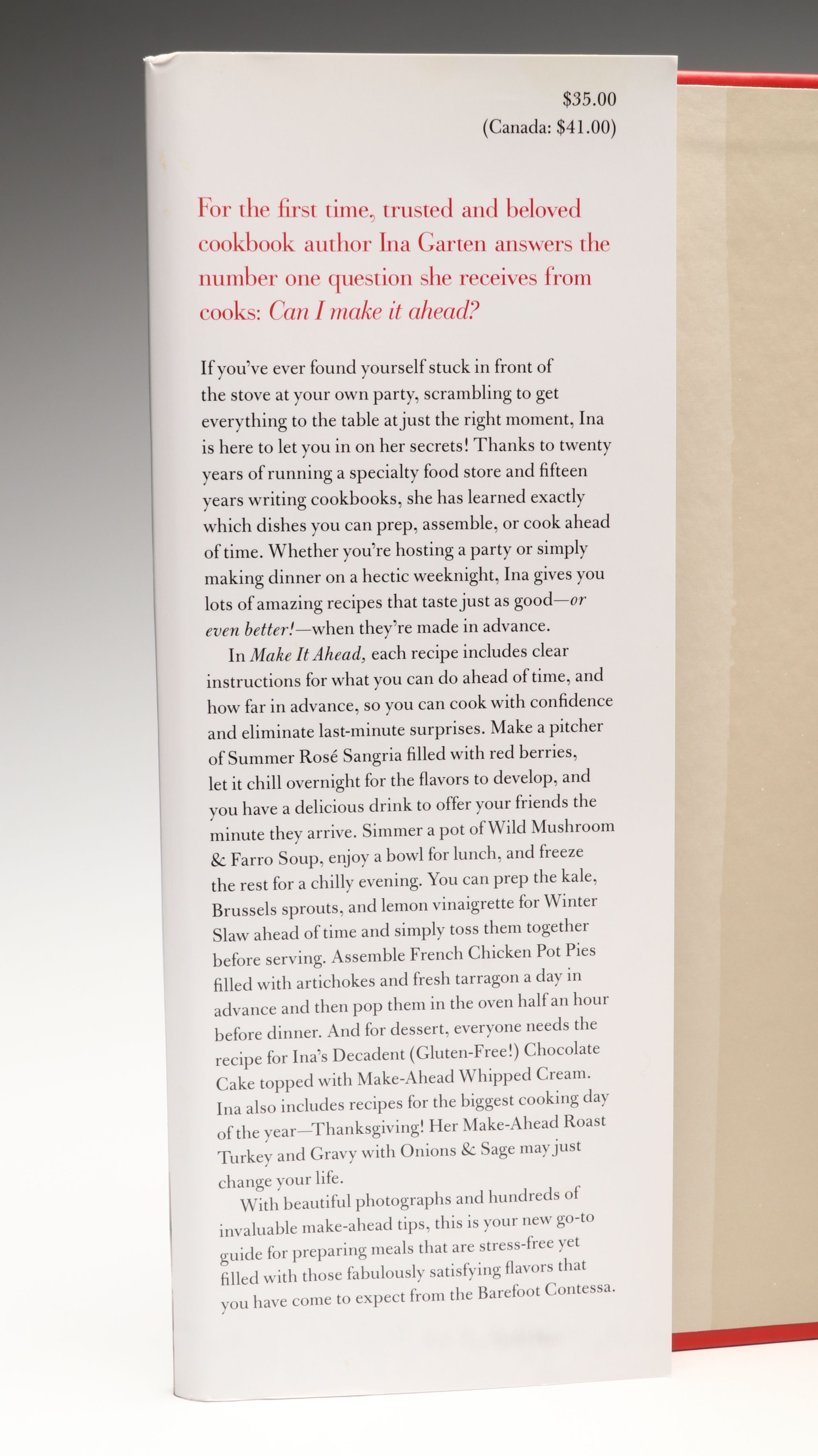 "Barefoot Contessa: Back to Basics" and More Ina Garten Cookbooks