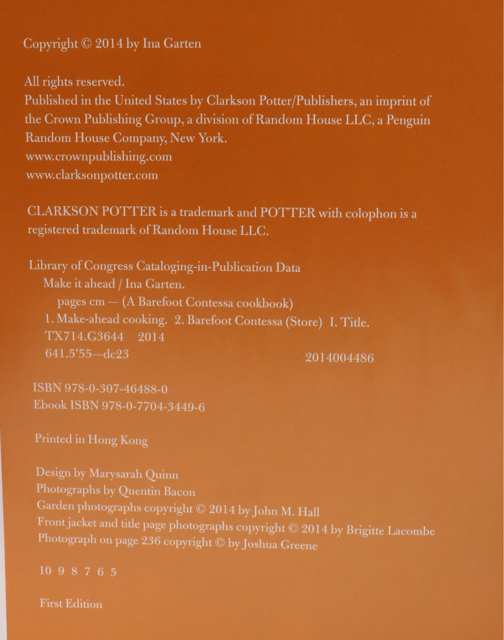 "Barefoot Contessa: Back to Basics" and More Ina Garten Cookbooks