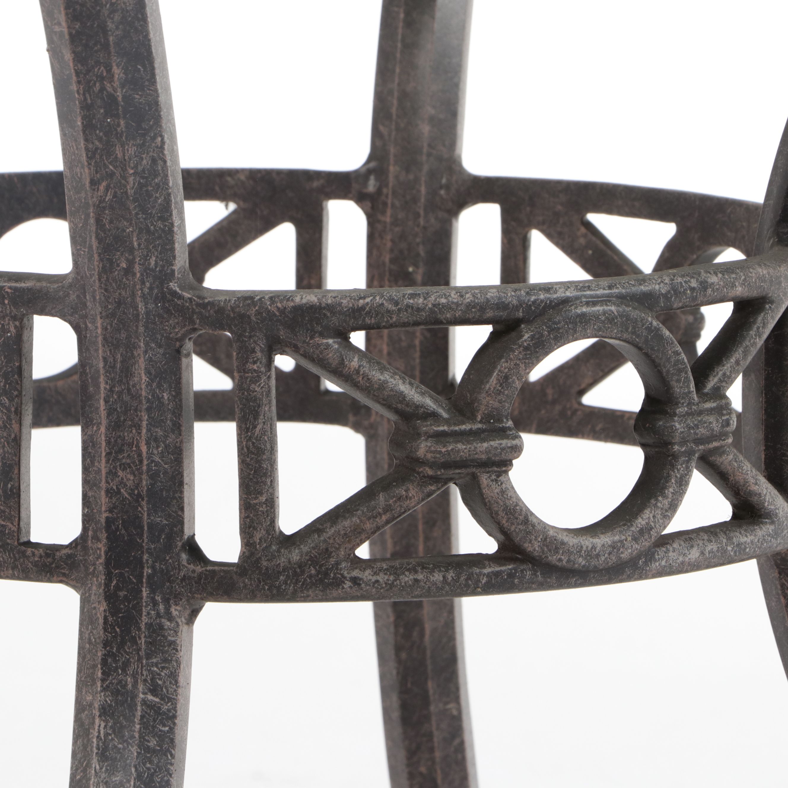 Contemporary Cast Metal Patio Dining and Lounge Furniture