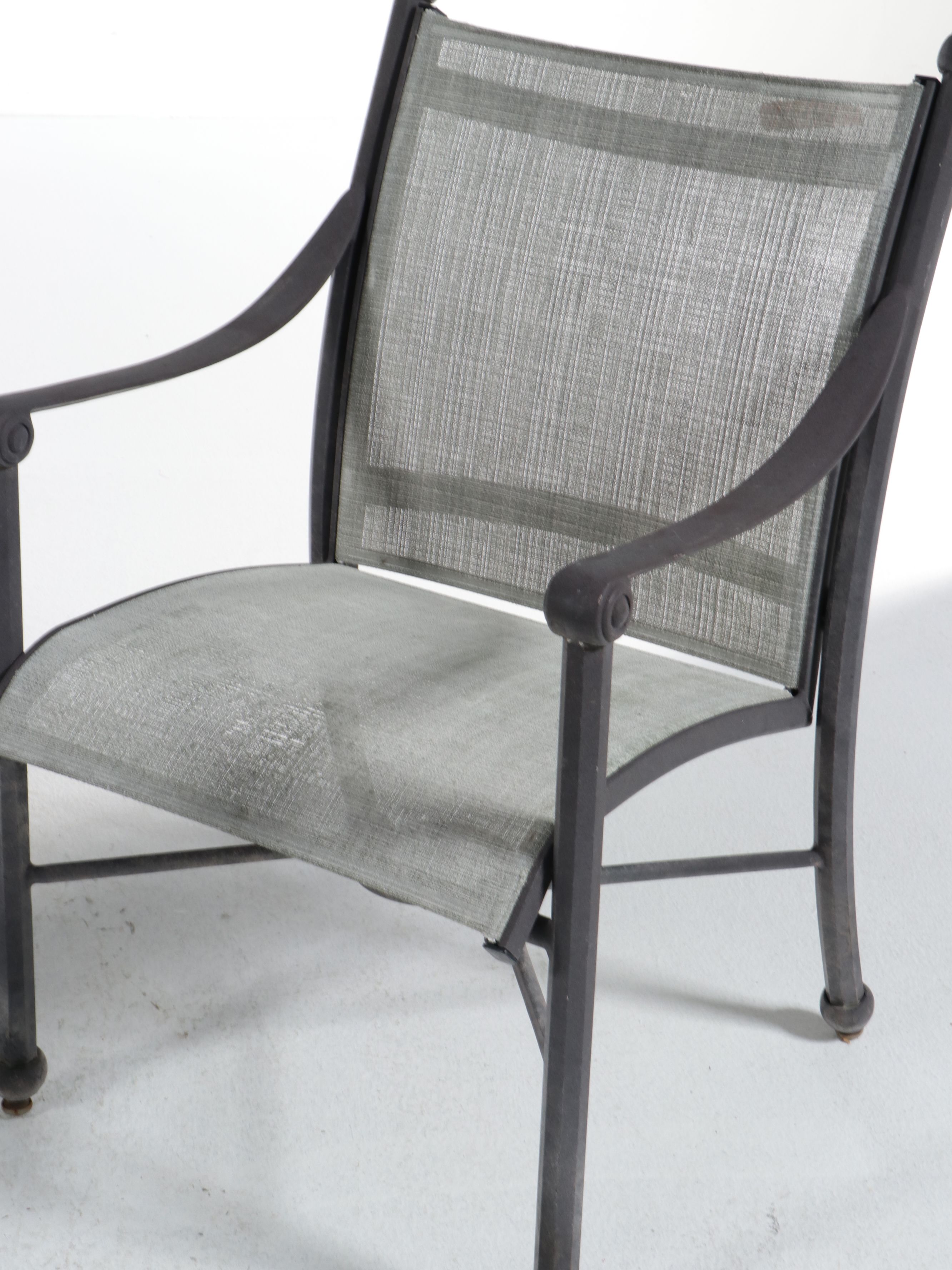 Contemporary Cast Metal Patio Dining and Lounge Furniture