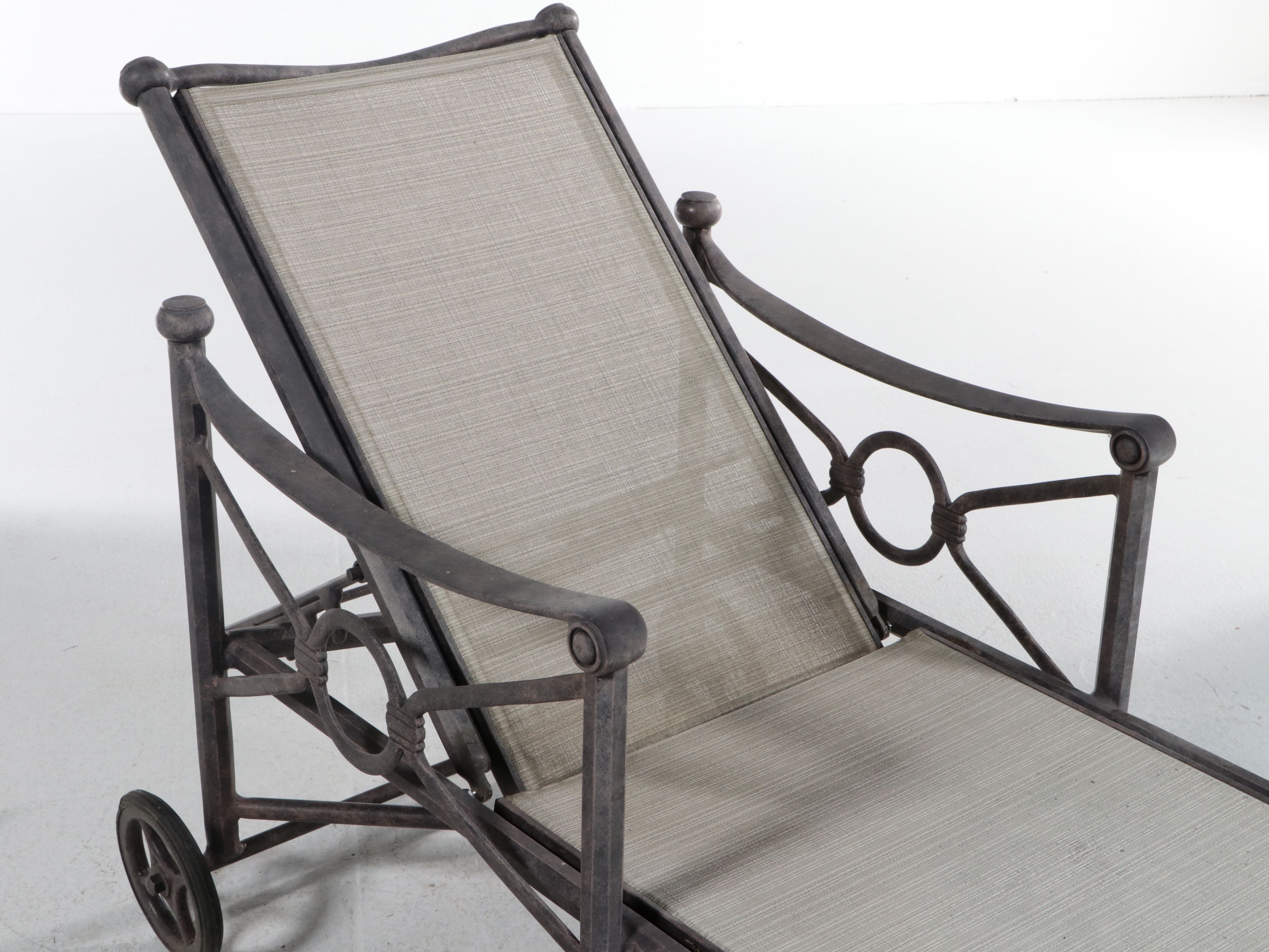 Contemporary Cast Metal Patio Dining and Lounge Furniture