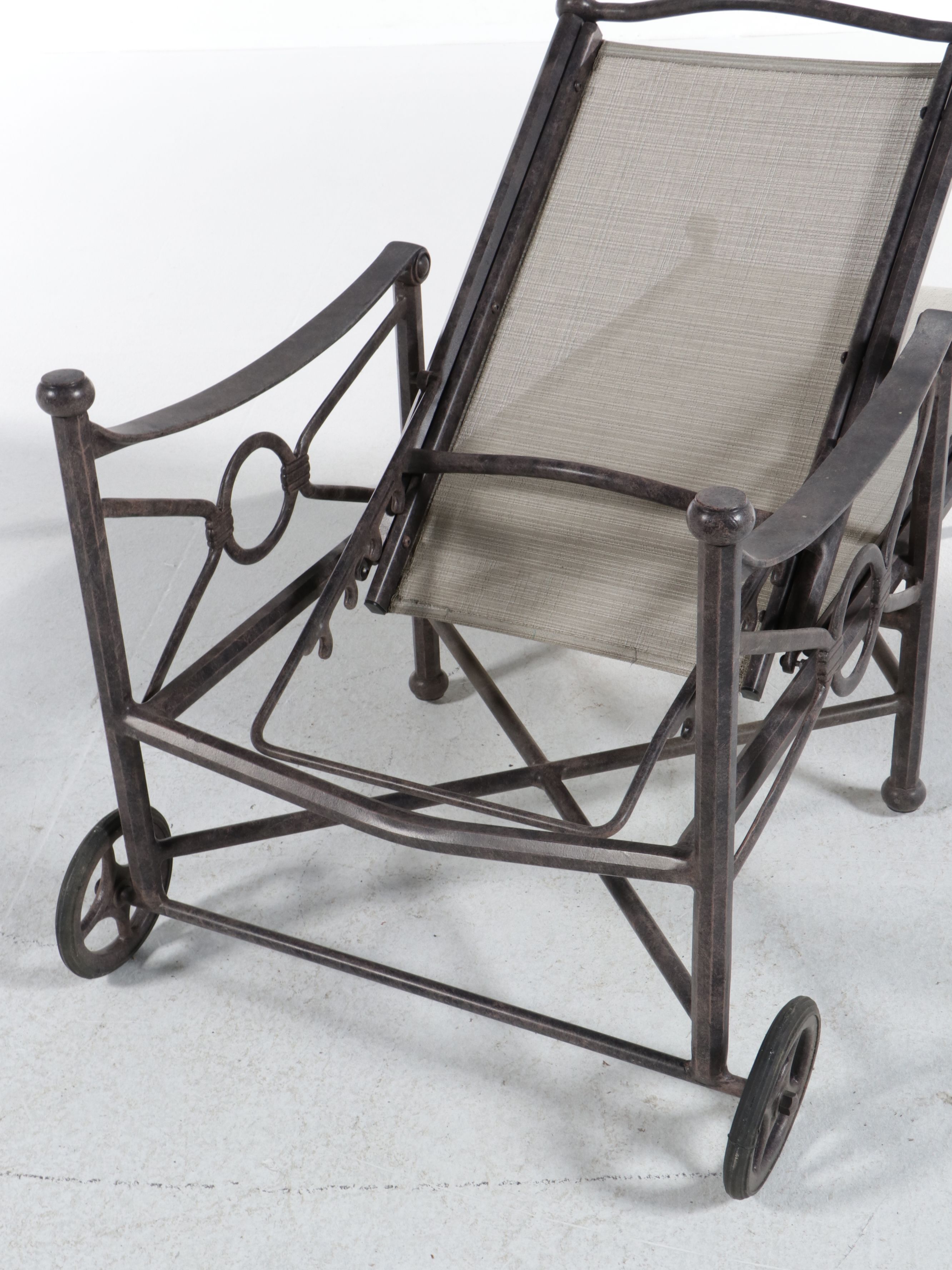 Contemporary Cast Metal Patio Dining and Lounge Furniture