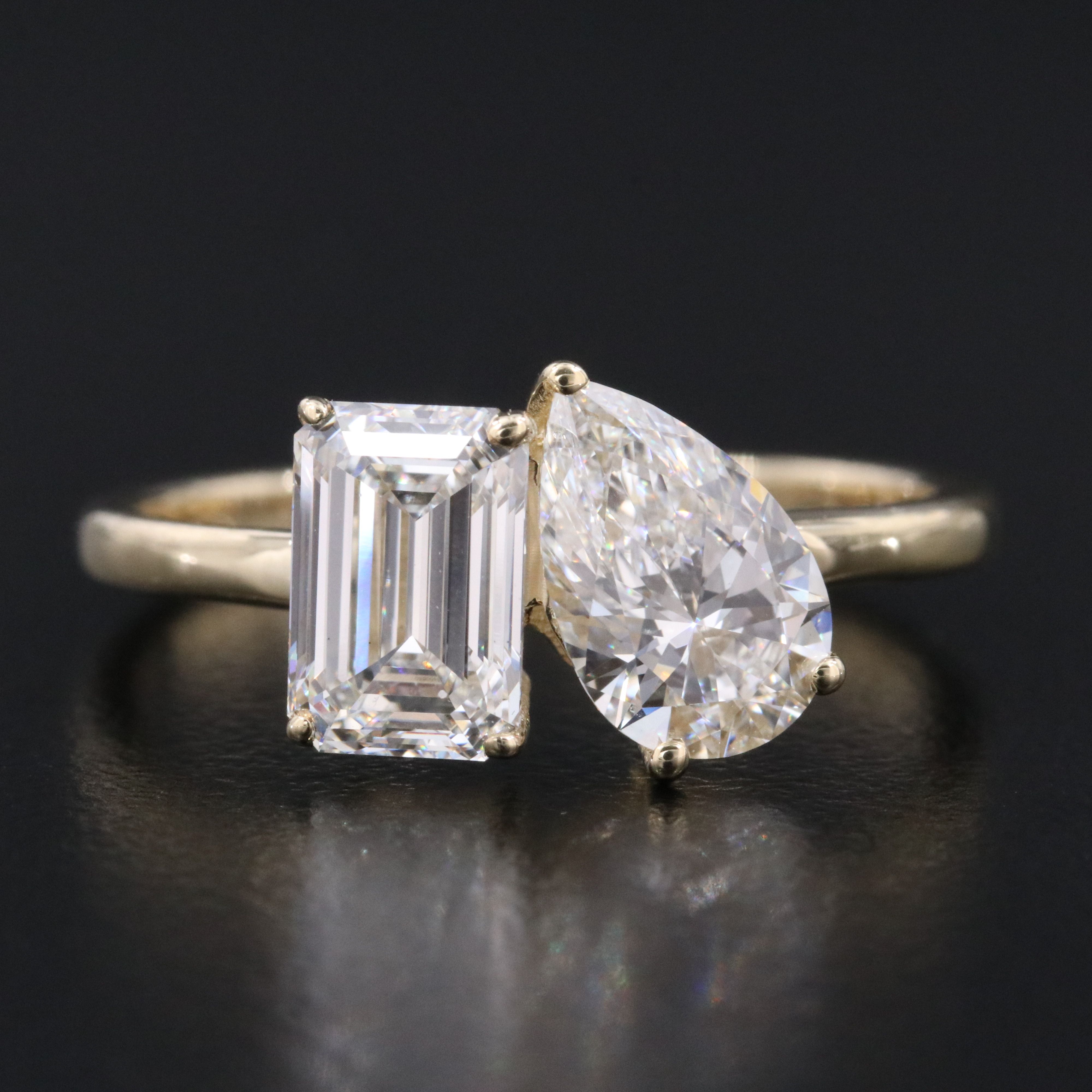 14K 2.42 CTW Lab Grown Diamond Ring with IGI Reports