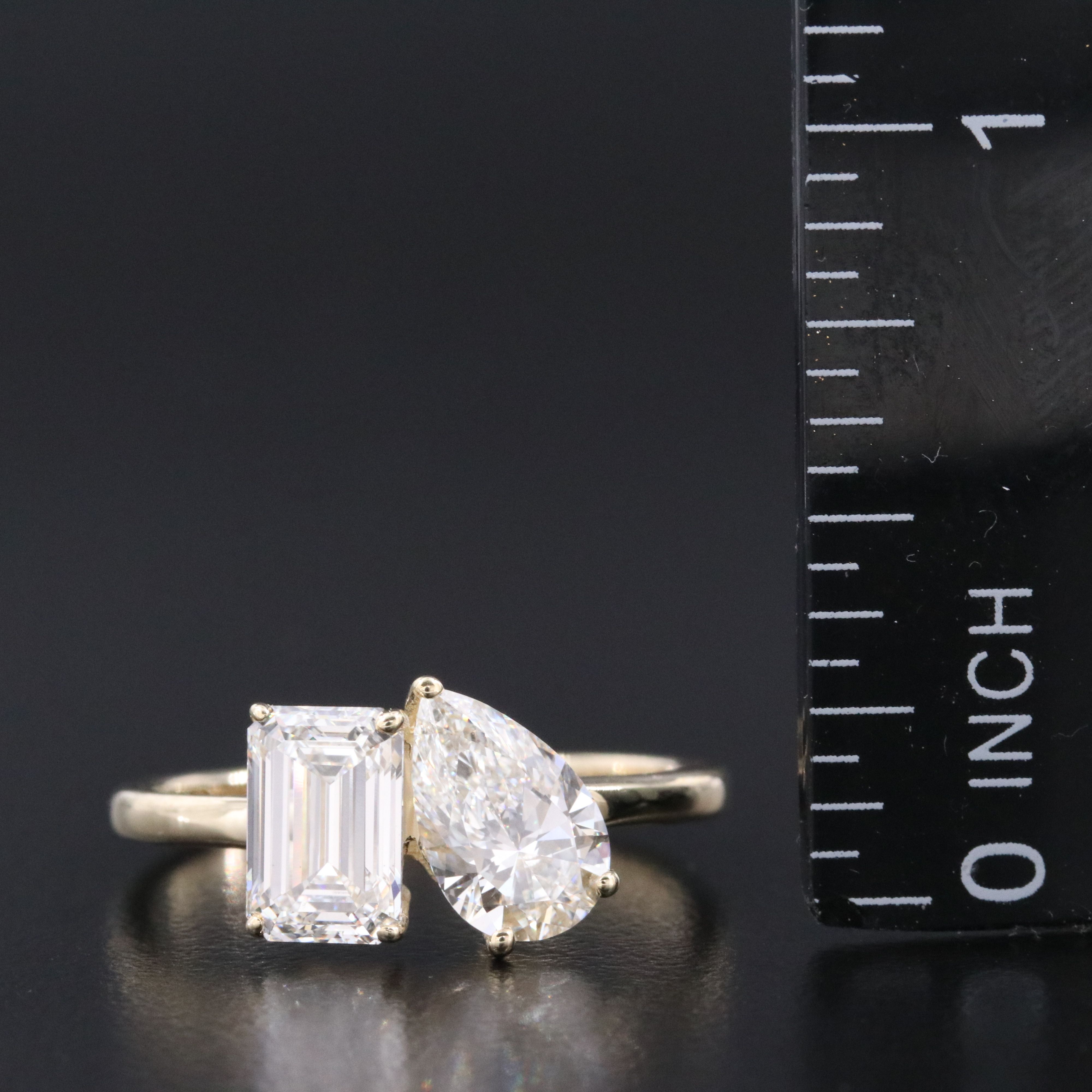 14K 2.42 CTW Lab Grown Diamond Ring with IGI Reports