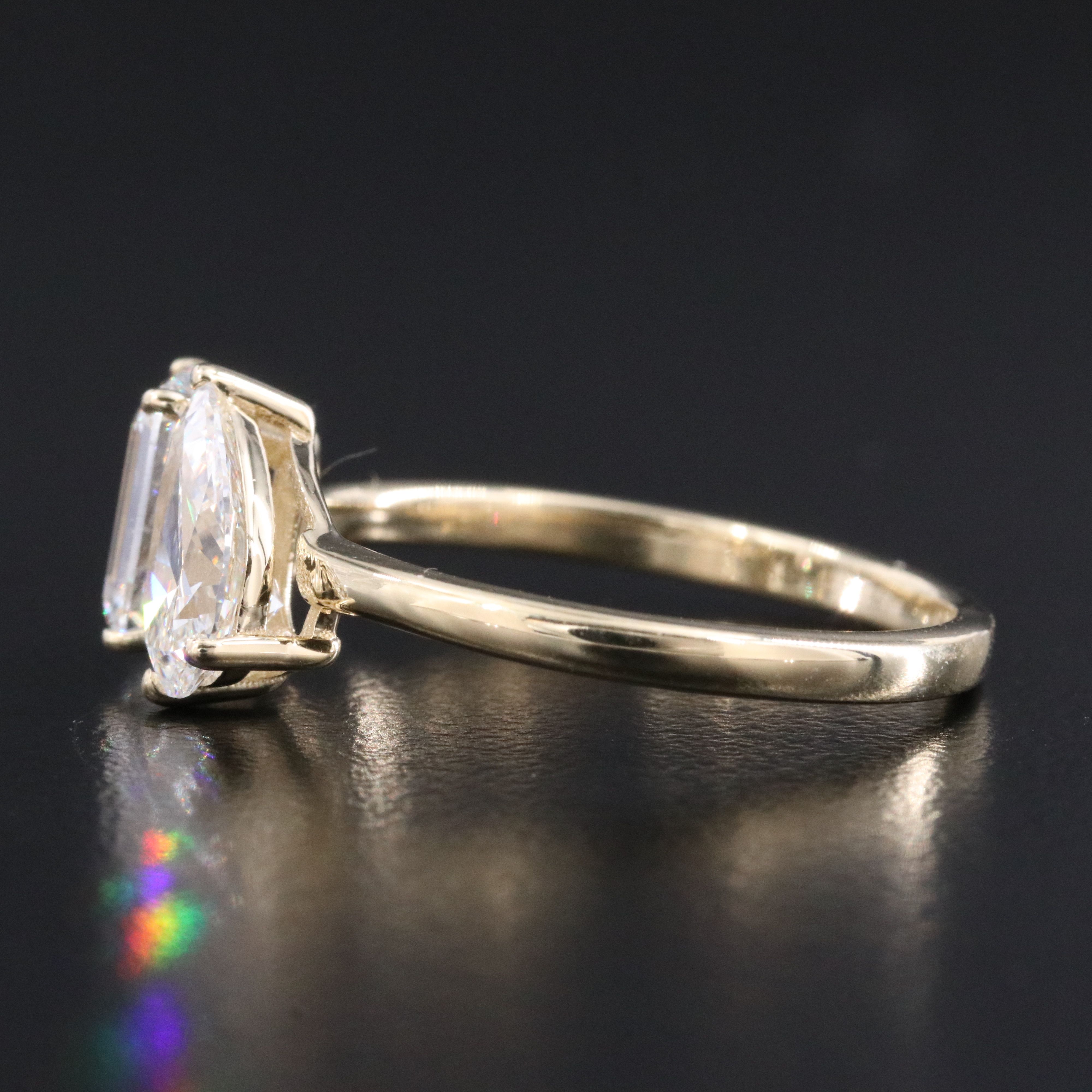 14K 2.42 CTW Lab Grown Diamond Ring with IGI Reports