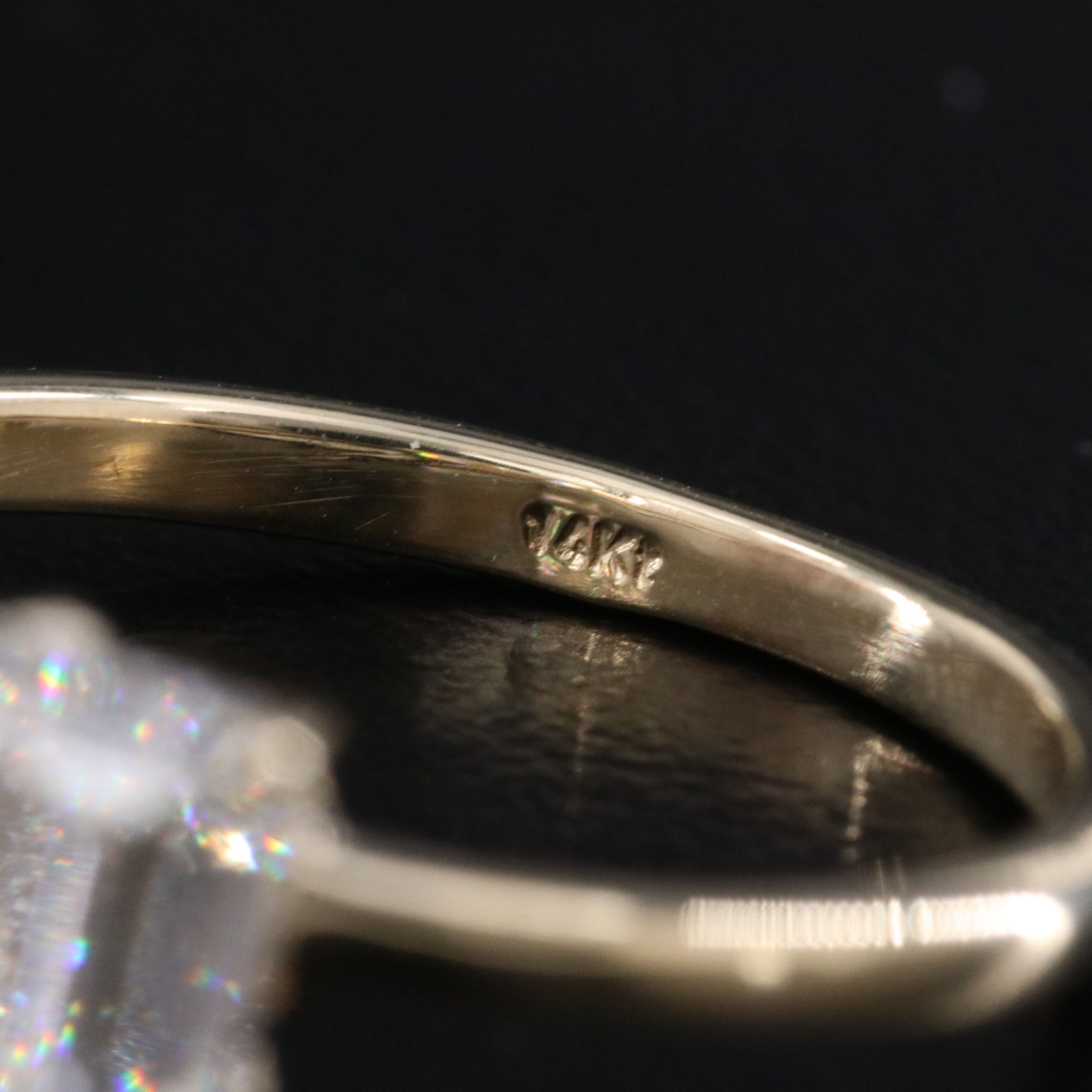 14K 2.42 CTW Lab Grown Diamond Ring with IGI Reports