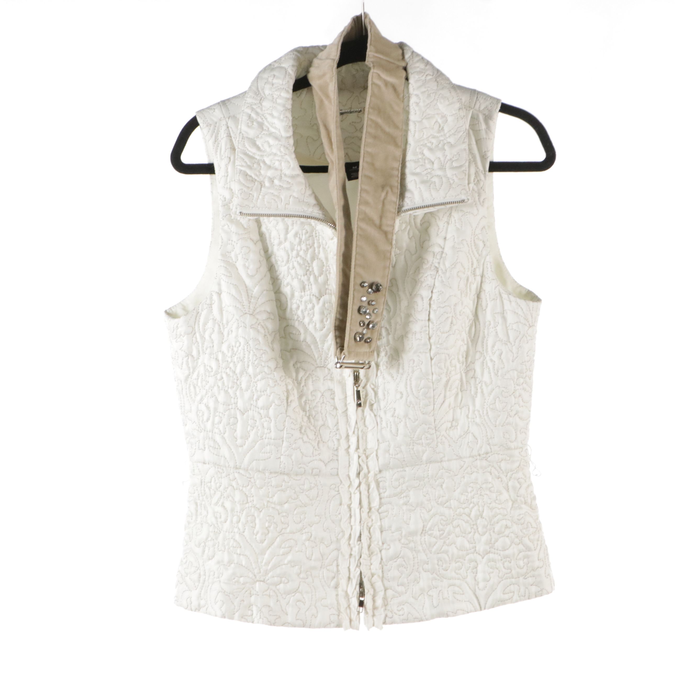 White House Black Market Dress, Zip Vest and Belt, and Studded Skirt