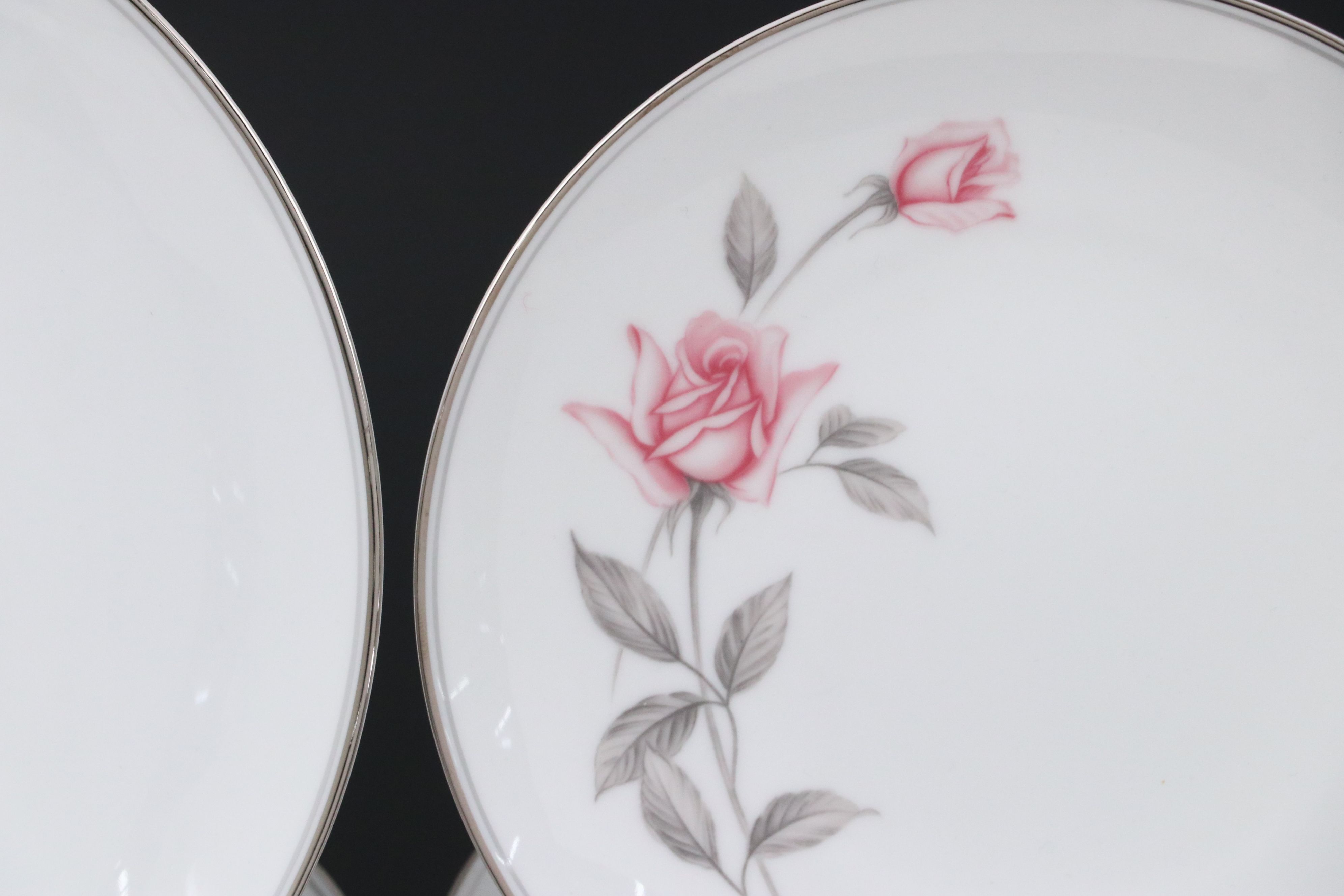 Noritake "Rosemarie" Porcelain Dinnerware and Serving Pieces, 1959-1975