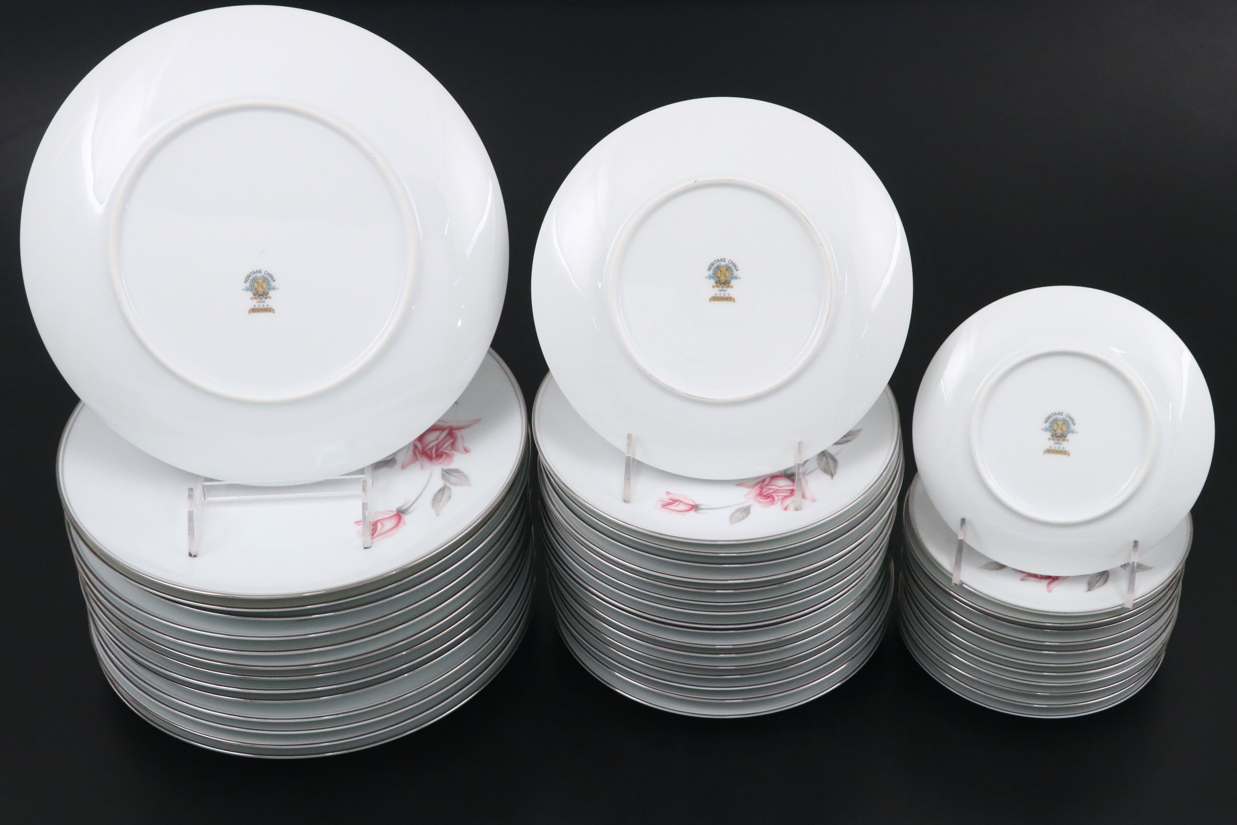Noritake "Rosemarie" Porcelain Dinnerware and Serving Pieces, 1959-1975