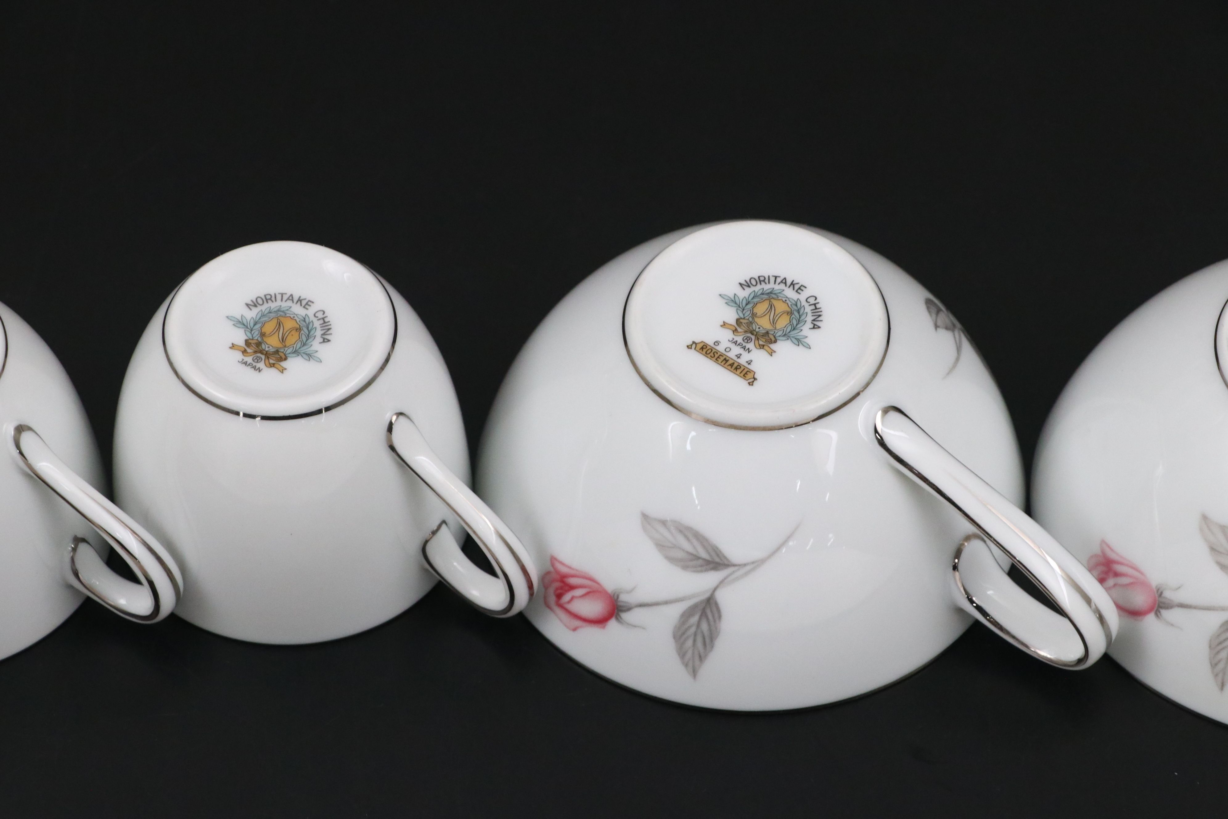 Noritake "Rosemarie" Porcelain Dinnerware and Serving Pieces, 1959-1975